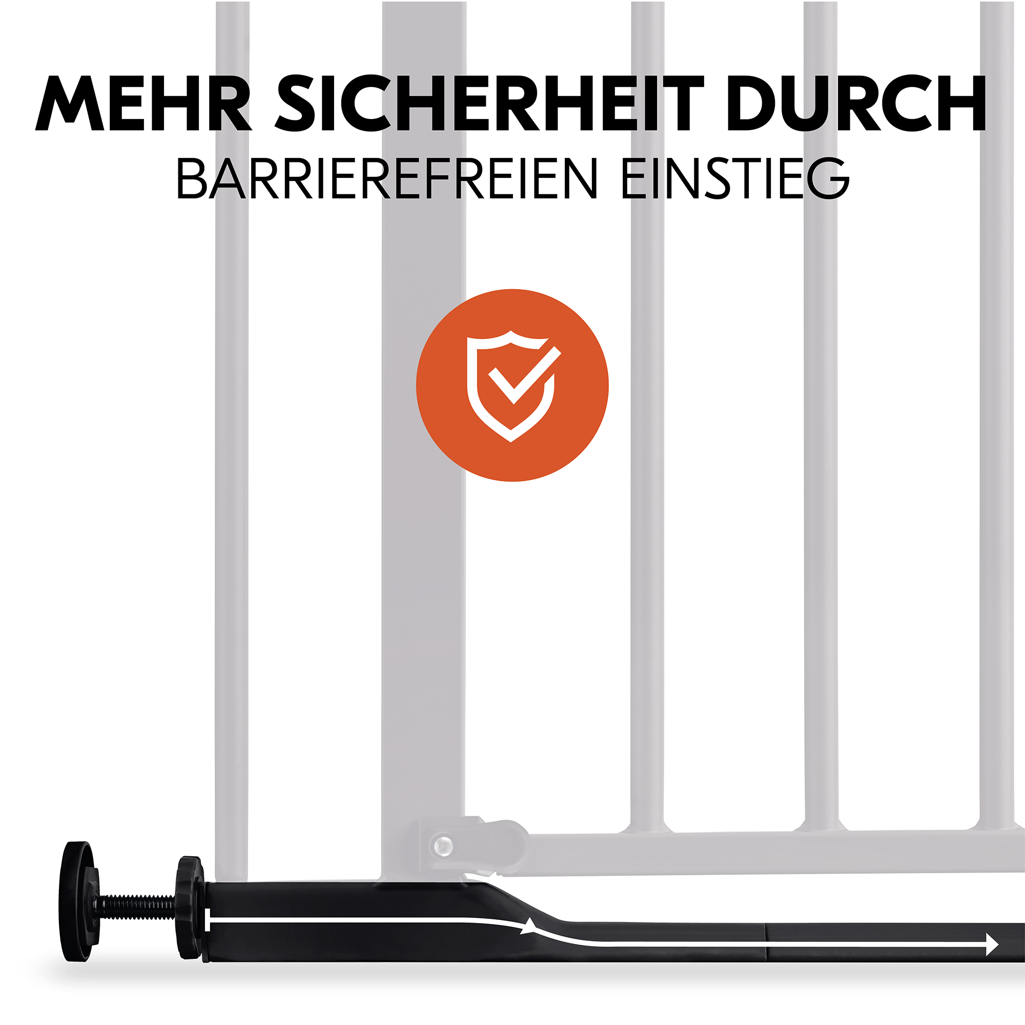 Tür- & Treppenschutzgitter, hauck, Schwarz – Produktansicht