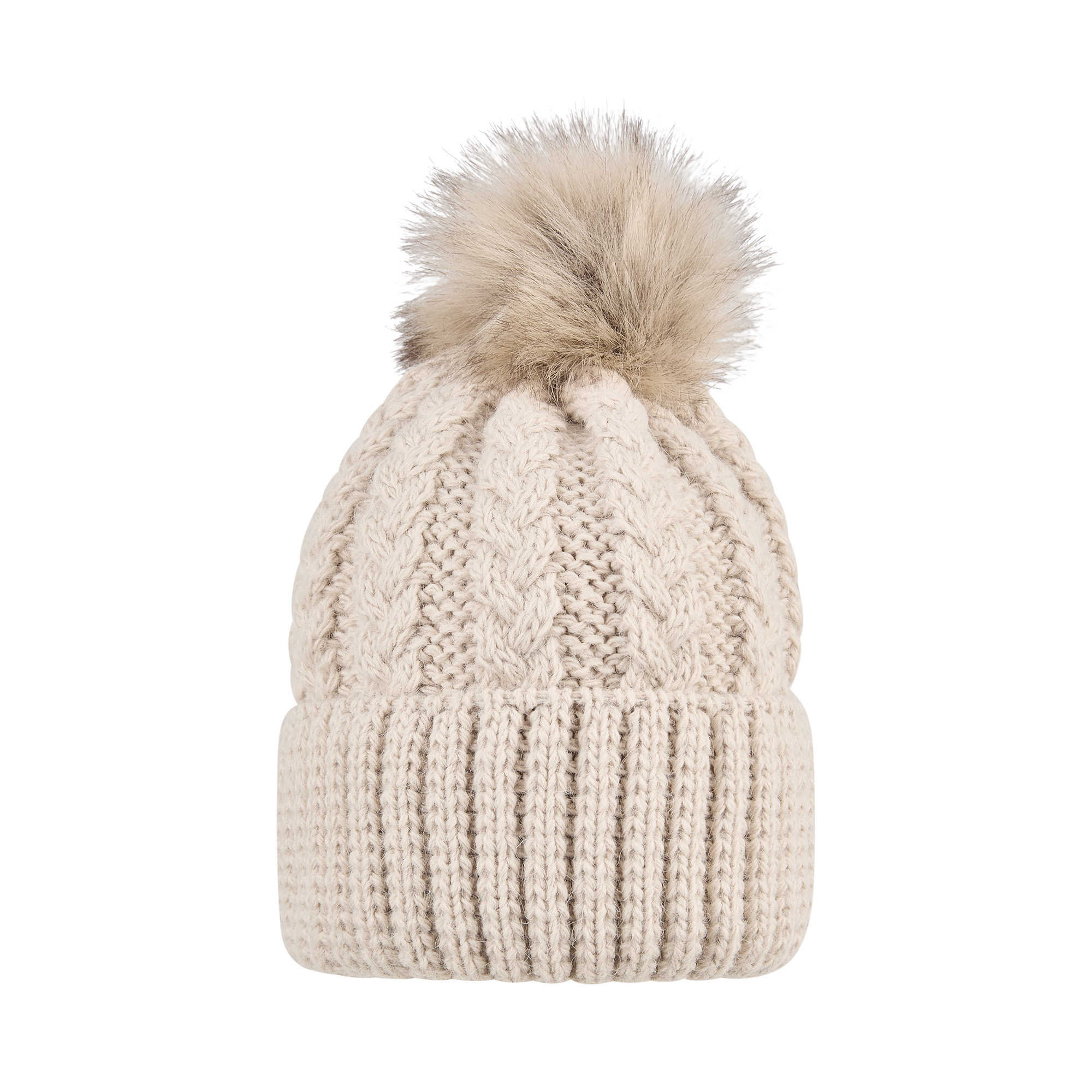 Strickmützen, Sterntaler, Beige – Produktansicht