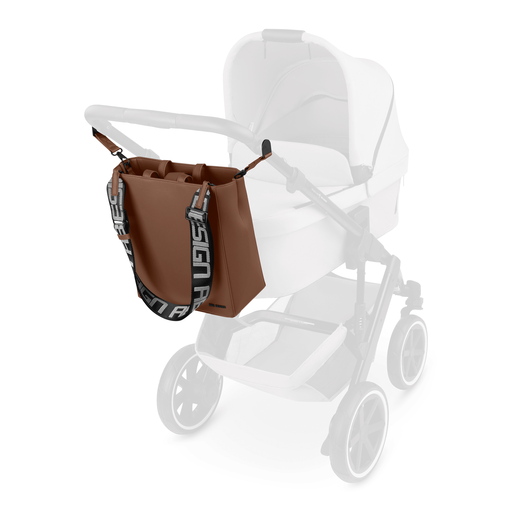 Wickeltaschen braun, ABC DESIGN, Schwarz – Produktansicht