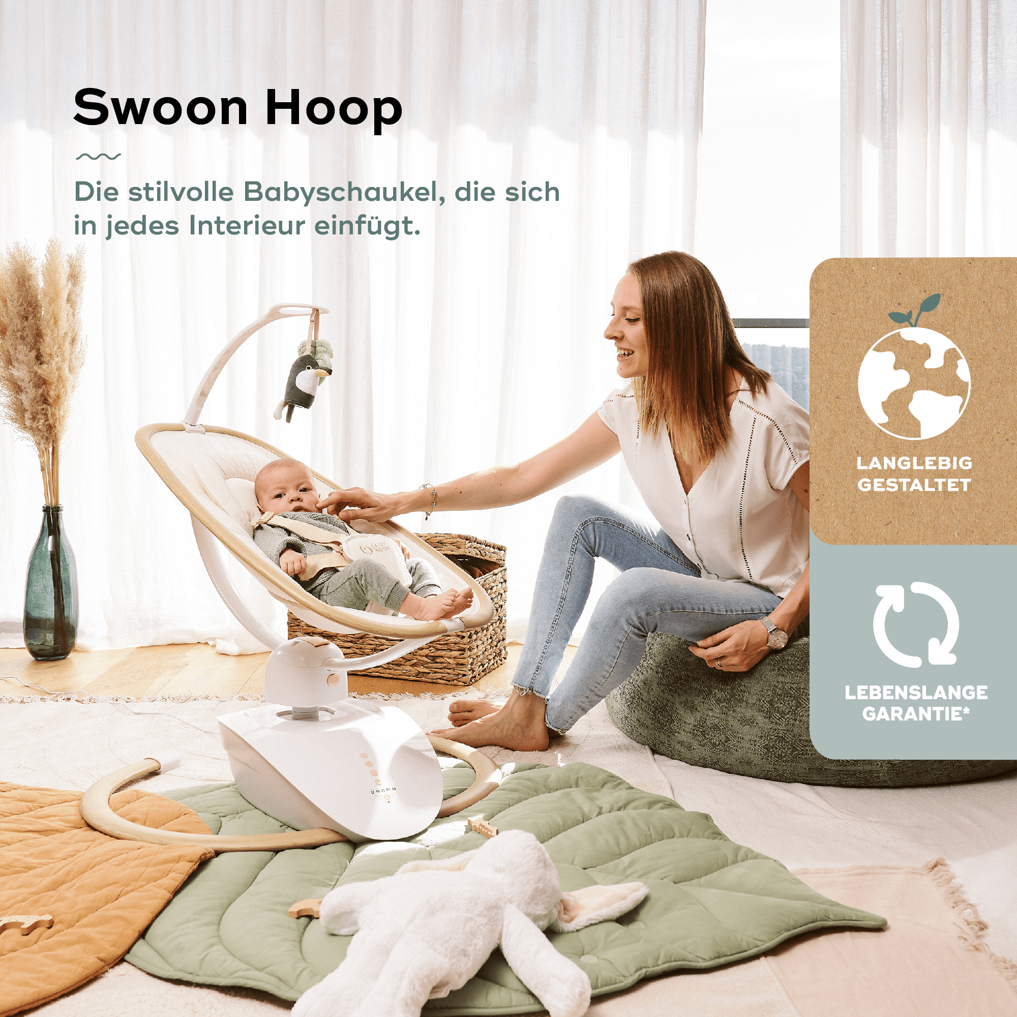 Schaukeln, babymoov, Beige – Produktansicht