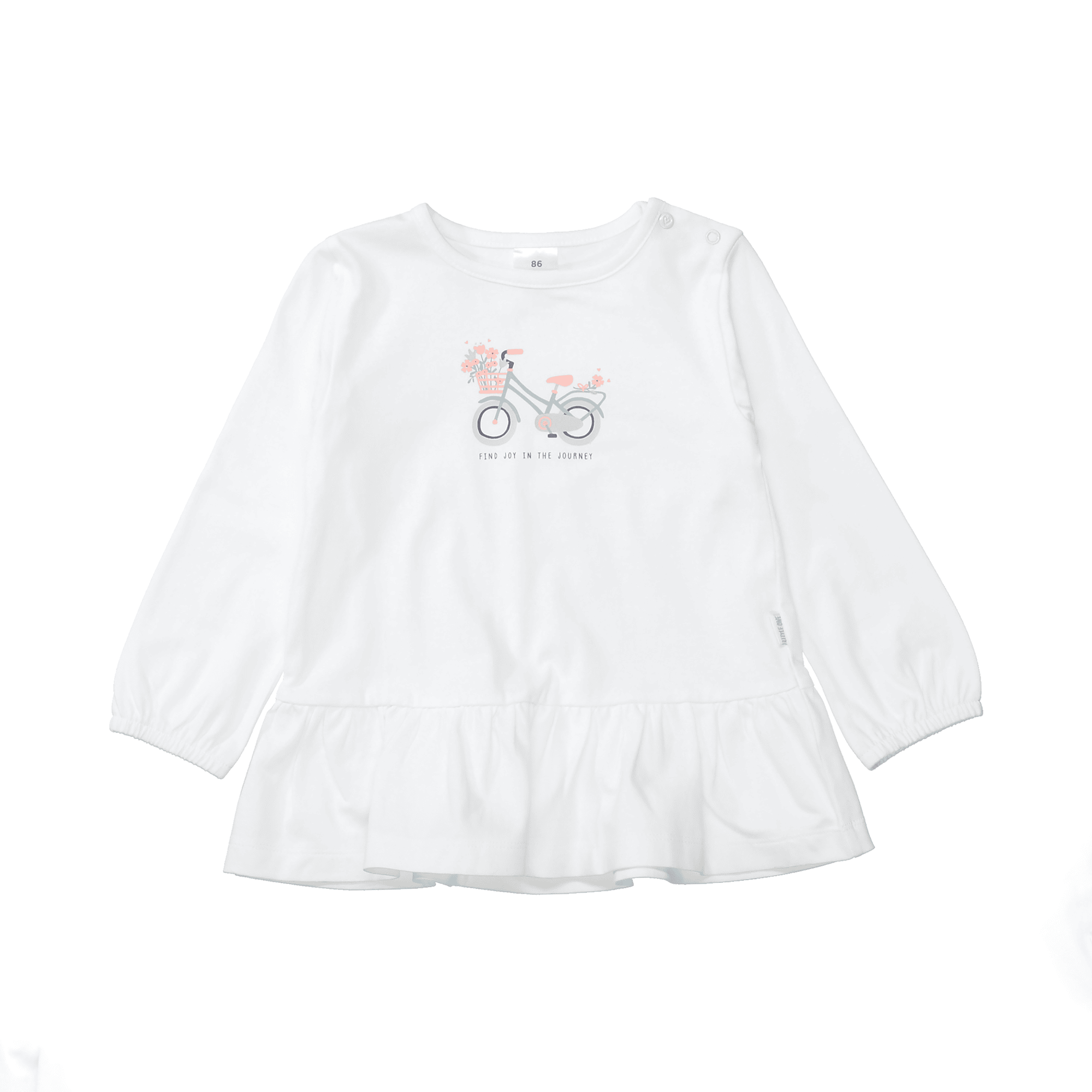 Langarmshirts, LITTLE ONE, Grau – Besonderheit: aus 95% Baumwolle