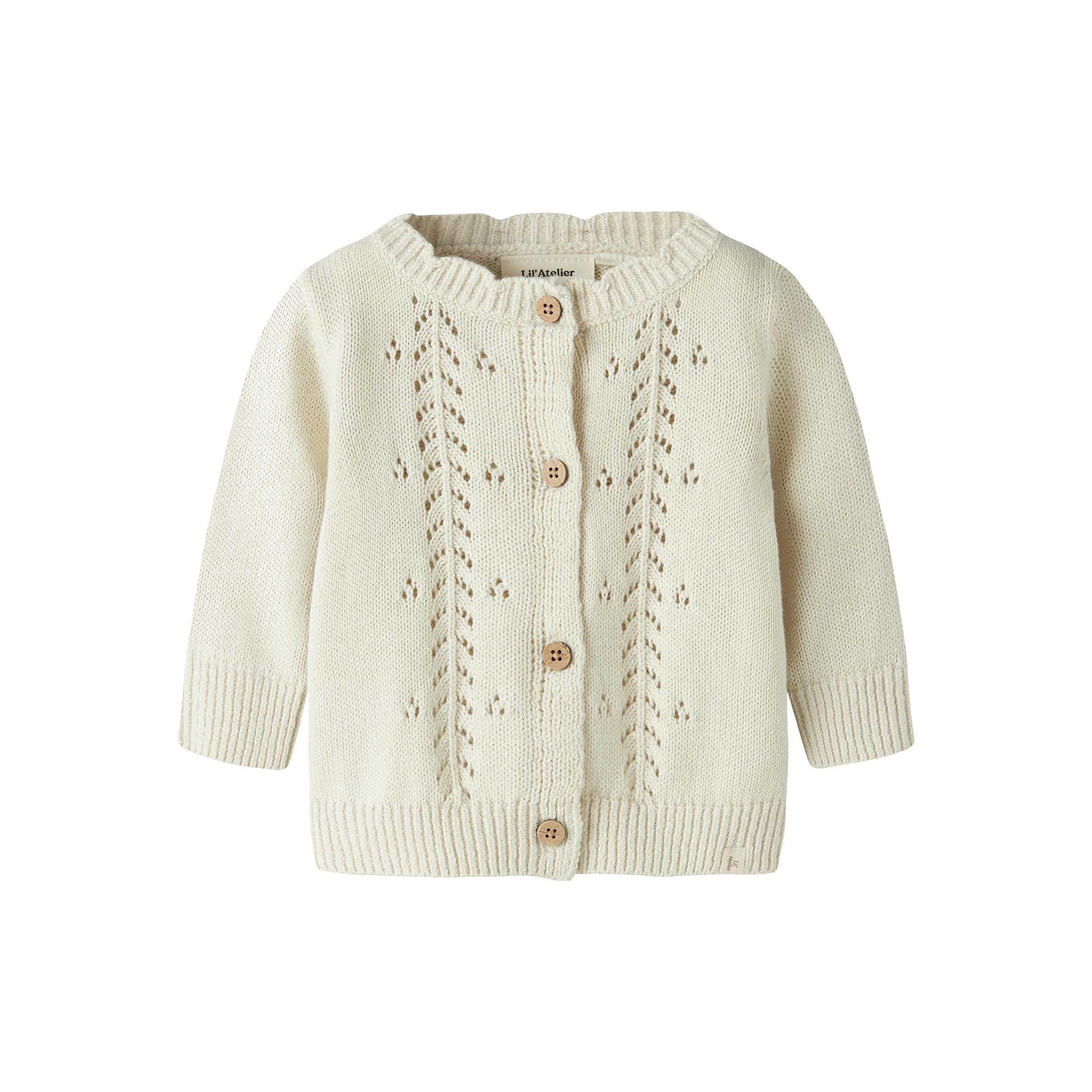 Sweat-, Fleece- & Strickjacken, Lil' Atelier, Beige – Produktansicht