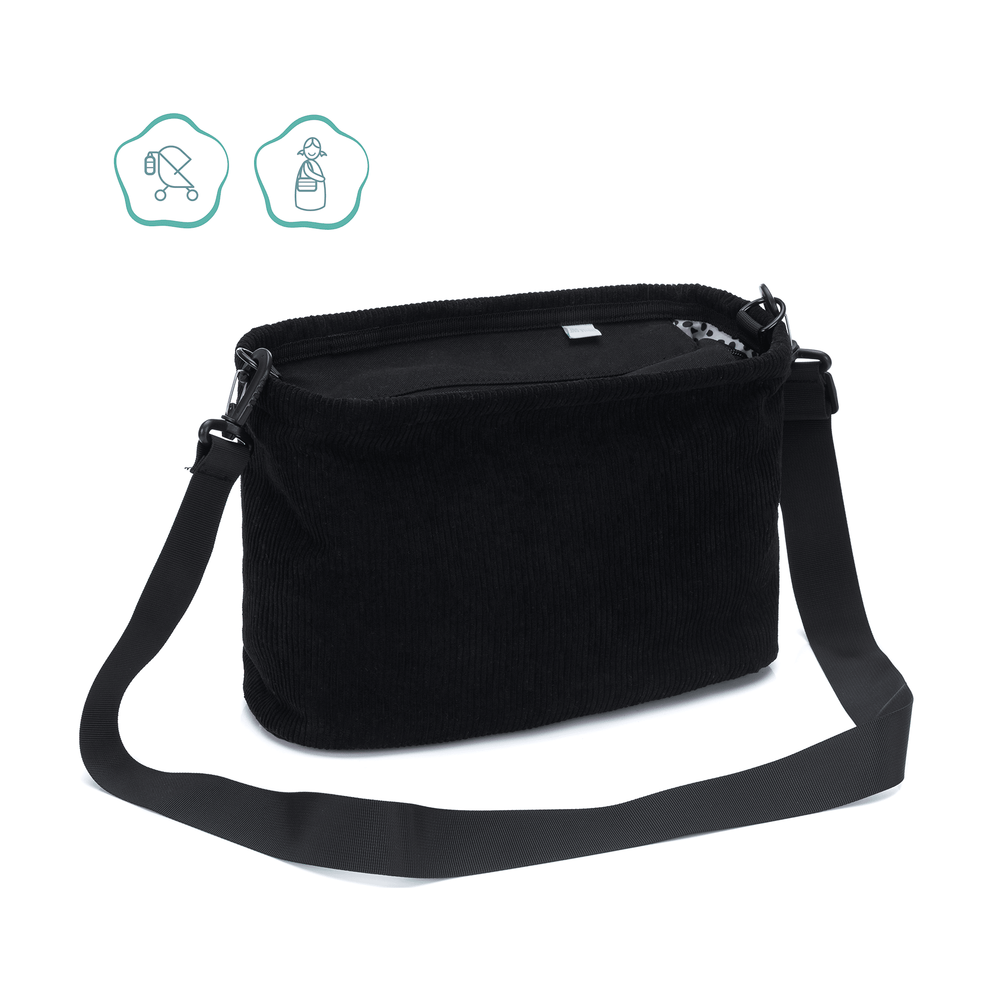 Wickeltaschen, LITTLE ONE, Schwarz – Produktansicht