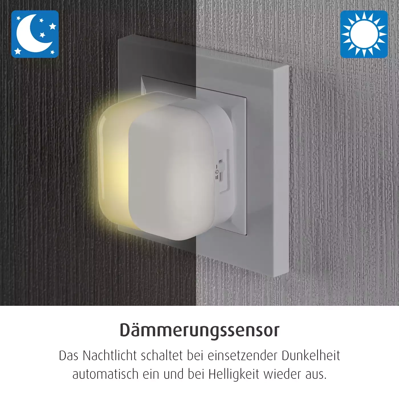 Nachtlichter, reer, Grau – Produktansicht