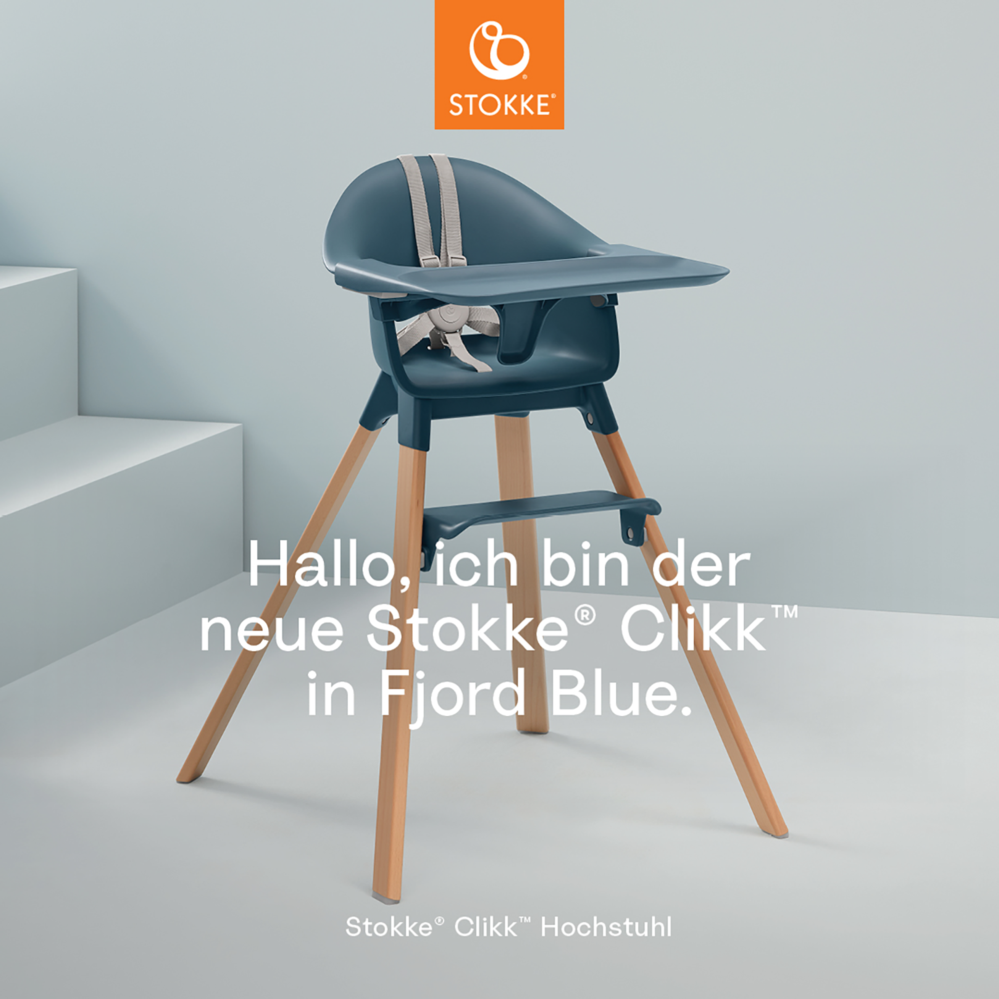 Treppenhochstühle, STOKKE, Blau – Produktansicht