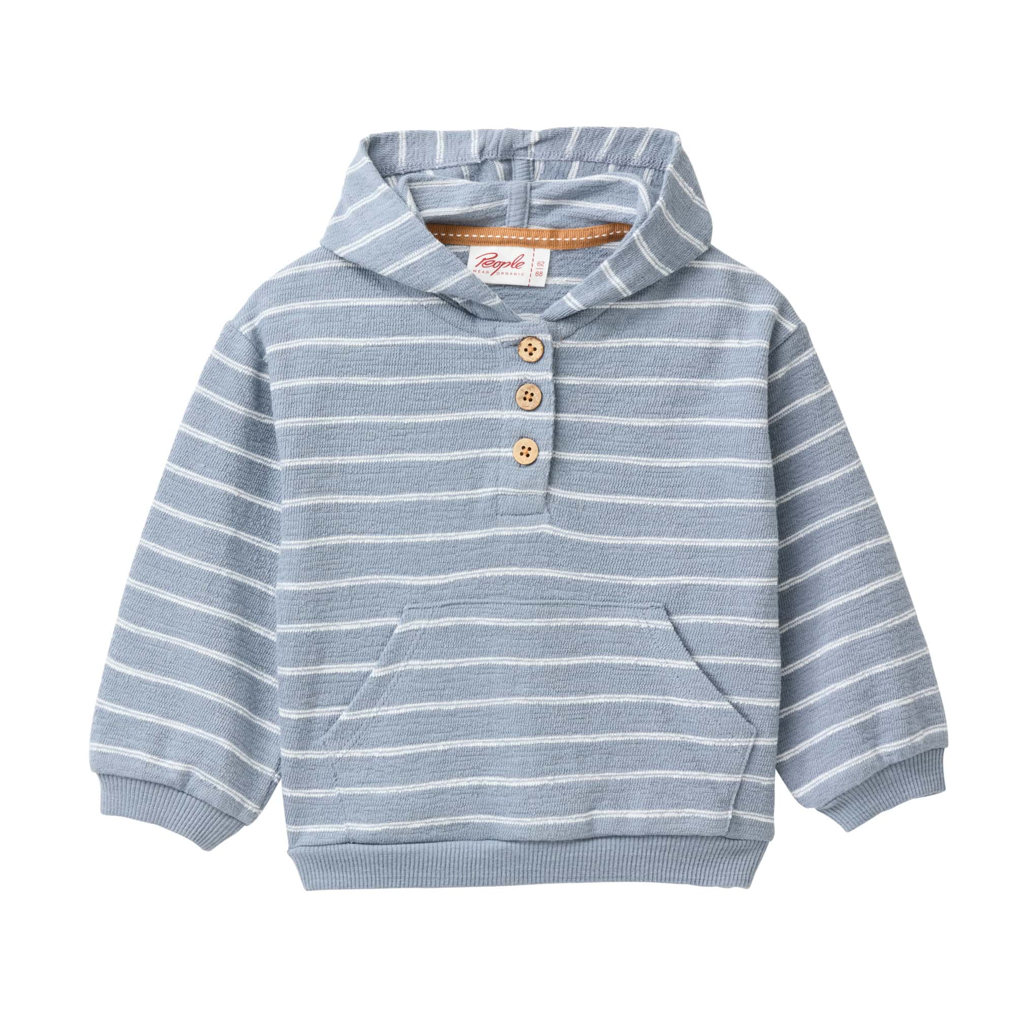 Hoodies, People Wear Organic, Blau – Besonderheit: aus mindestens 95% Baumwolle