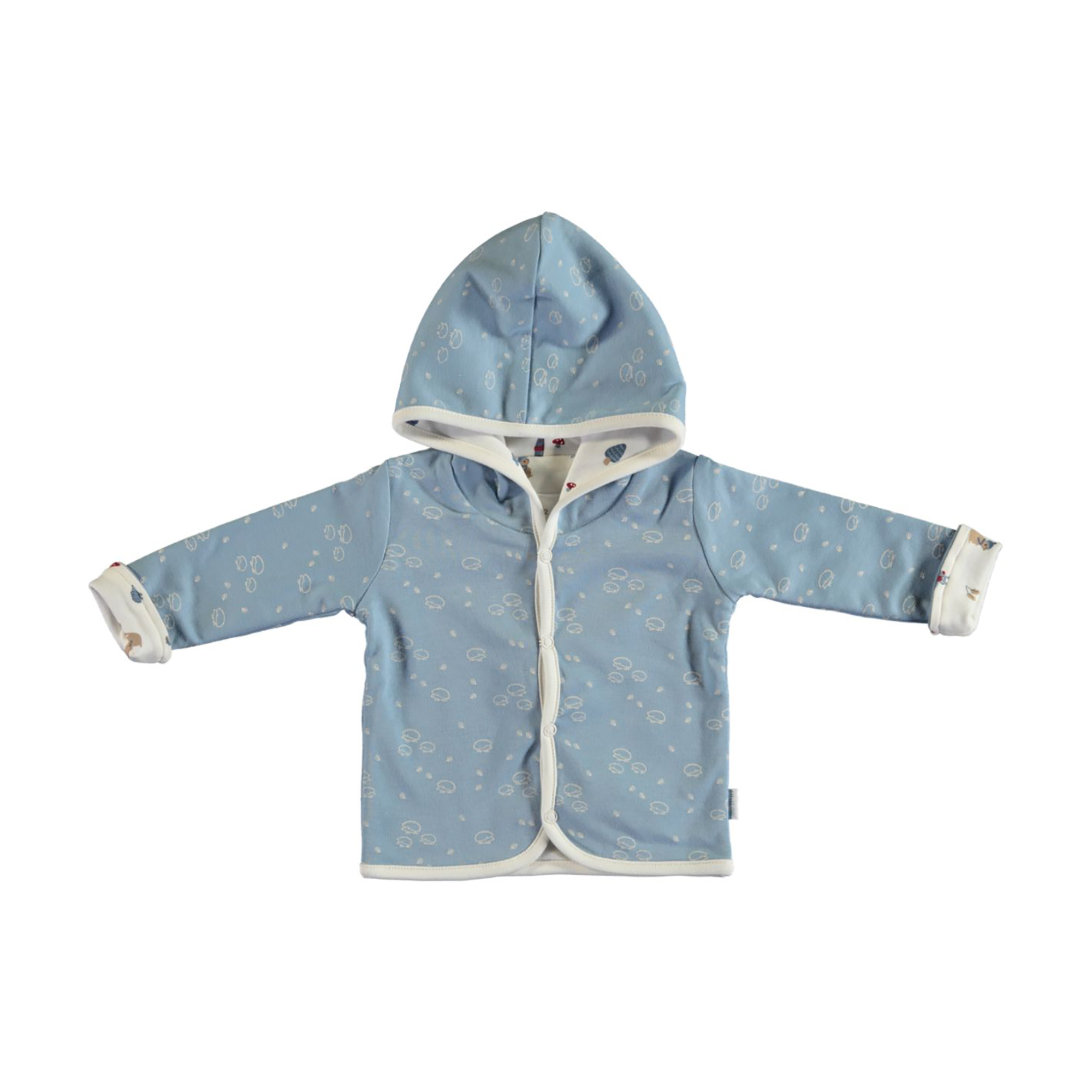 Wendejacken, LITTLE ONE, Blau – Besonderheit: aus 100% Baumwolle