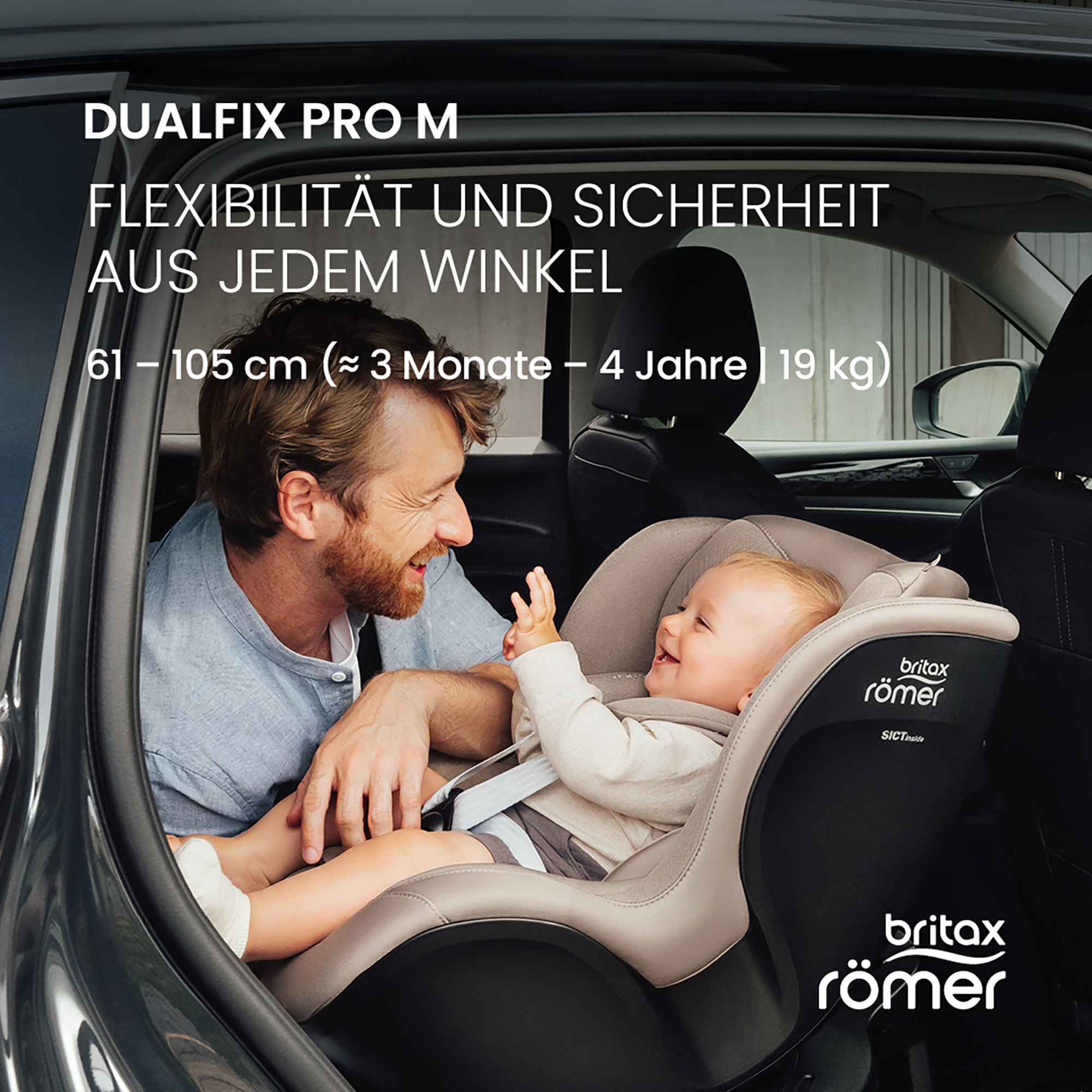 Reboarder 0-18 kg, Gruppe 0+/1, Britax Diamond, Beige – Produktansicht
