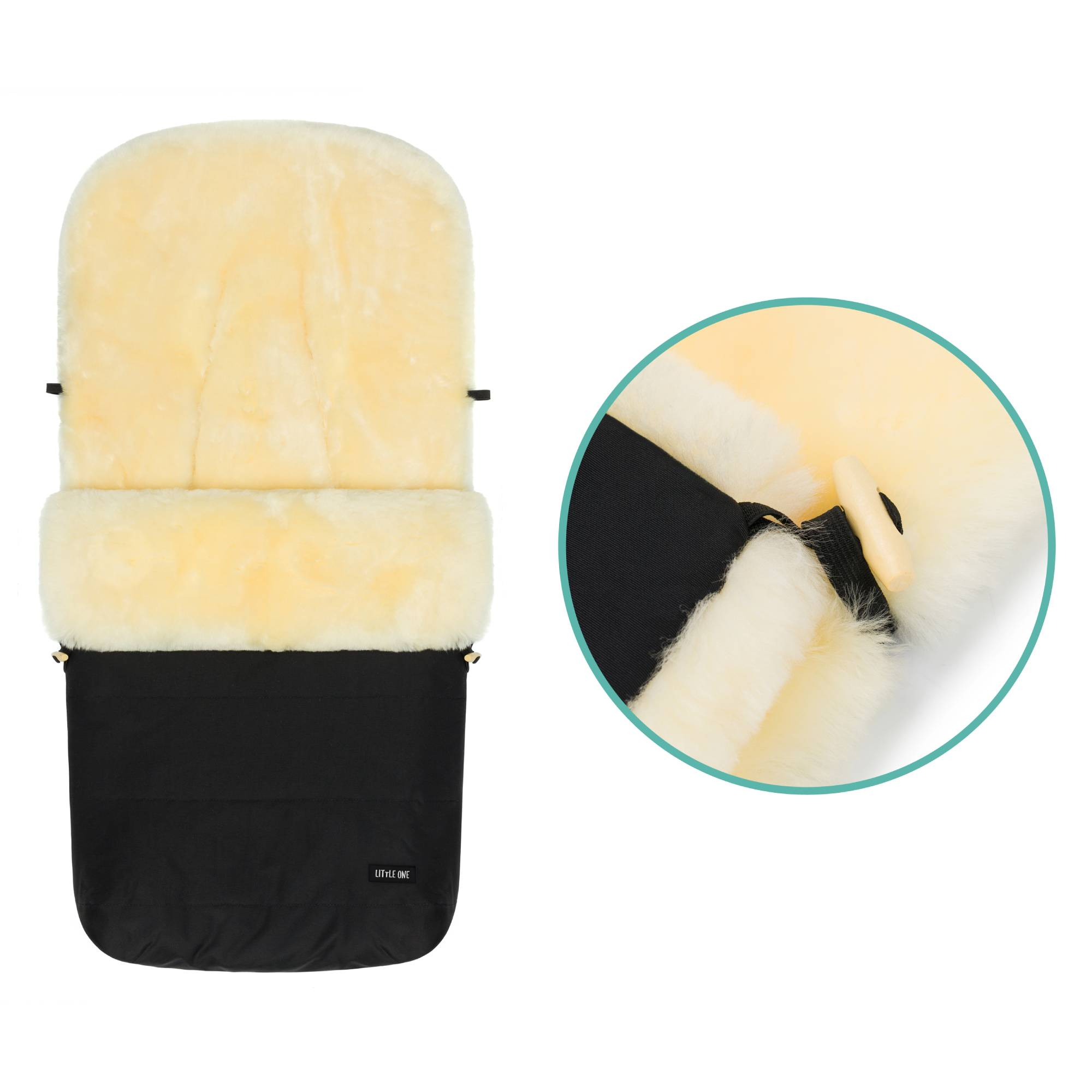 Fußsäcke & Decken, LITTLE ONE, Schwarz – Produktansicht