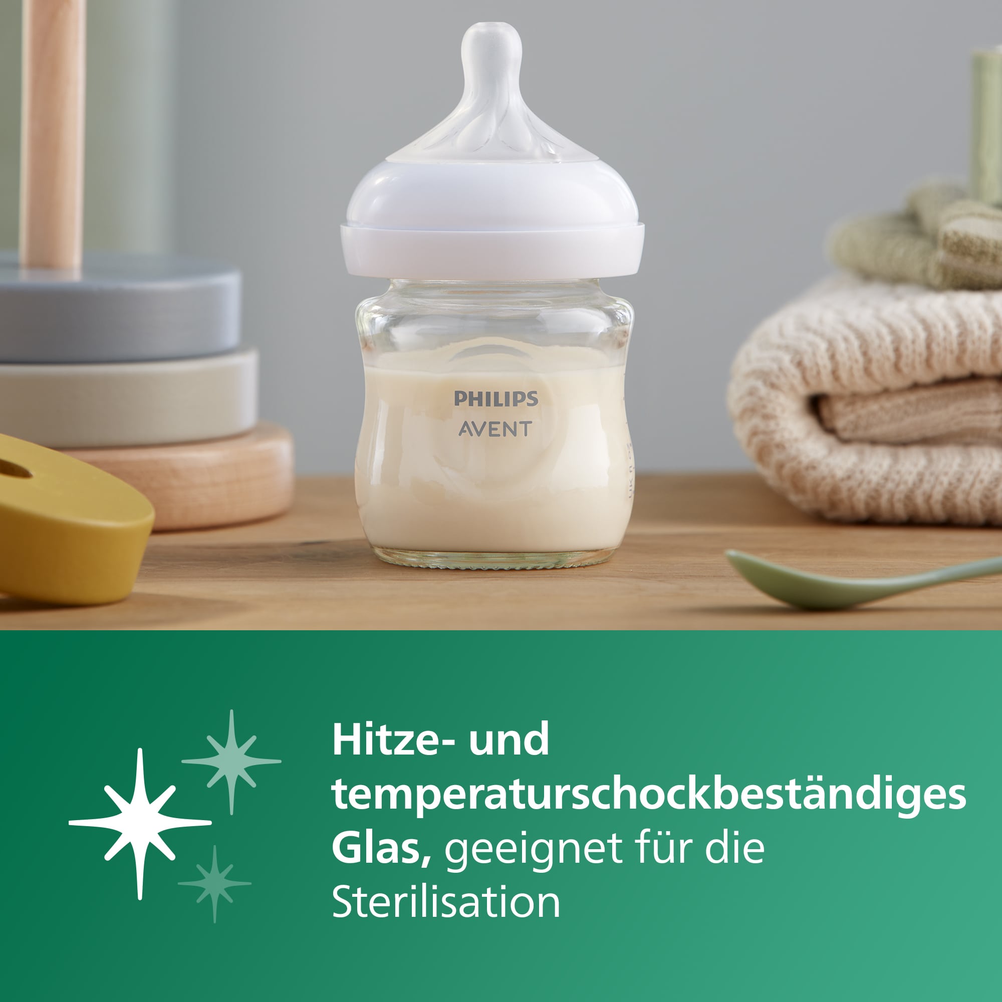 Babyfläschchen, PHILIPS AVENT, Transparent – Produktansicht
