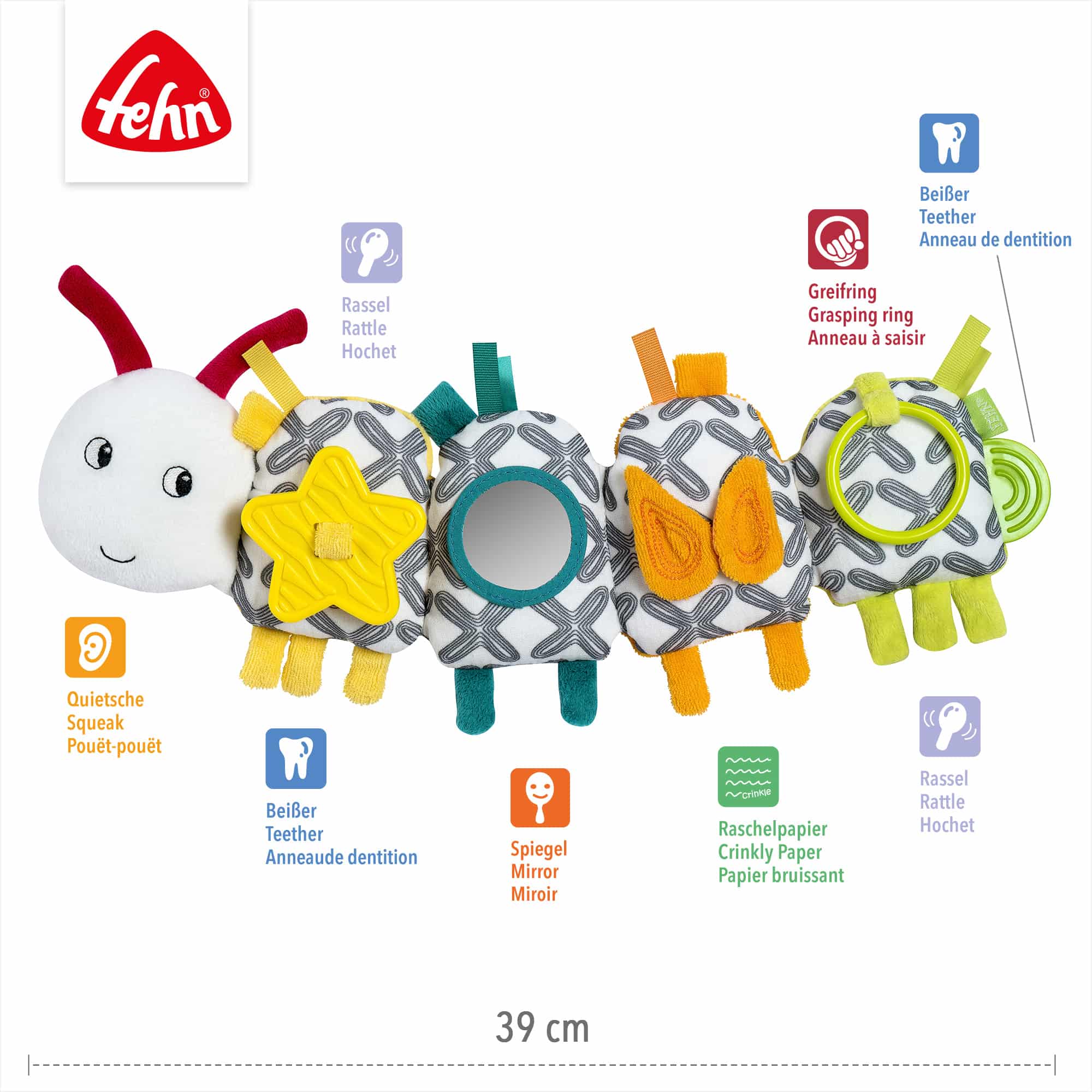 Kuscheltiere, fehn, Mehrfarbig – Produktansicht