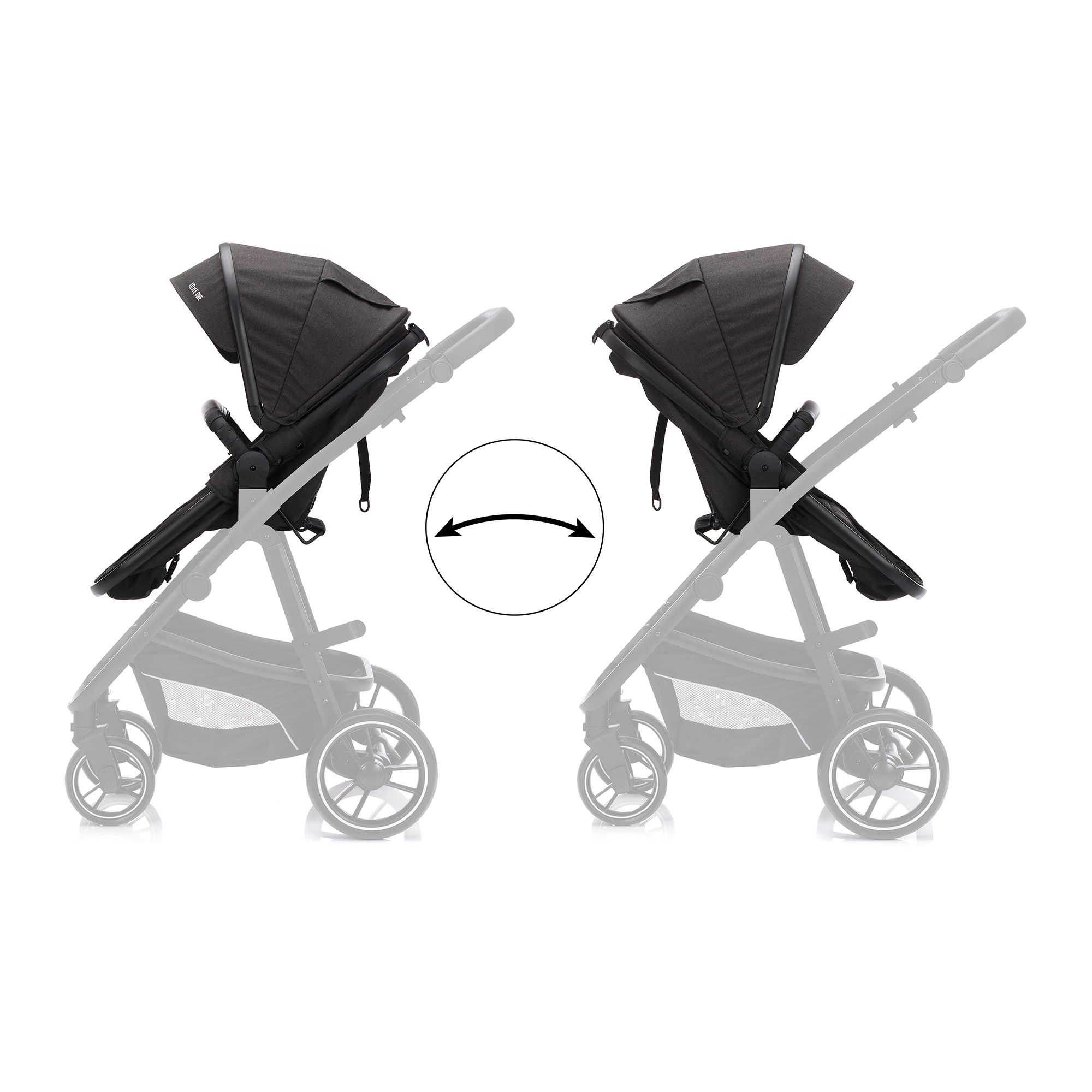 Kombi-Kinderwagen, LITTLE ONE, Grau – Produktansicht