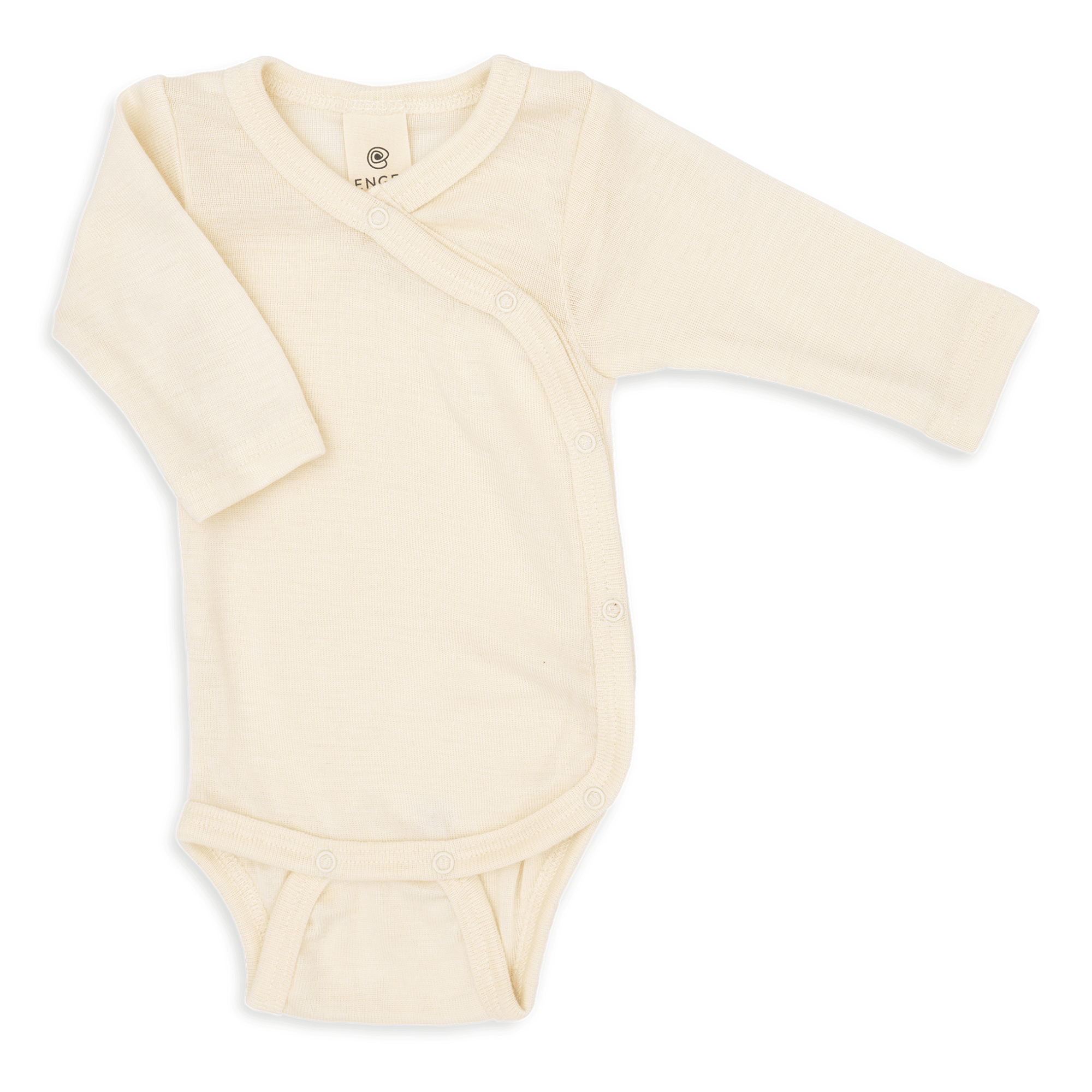 Wickelbodys, ENGEL, Weiß – Besonderheit: aus 70% Schurwolle und 30% Seide