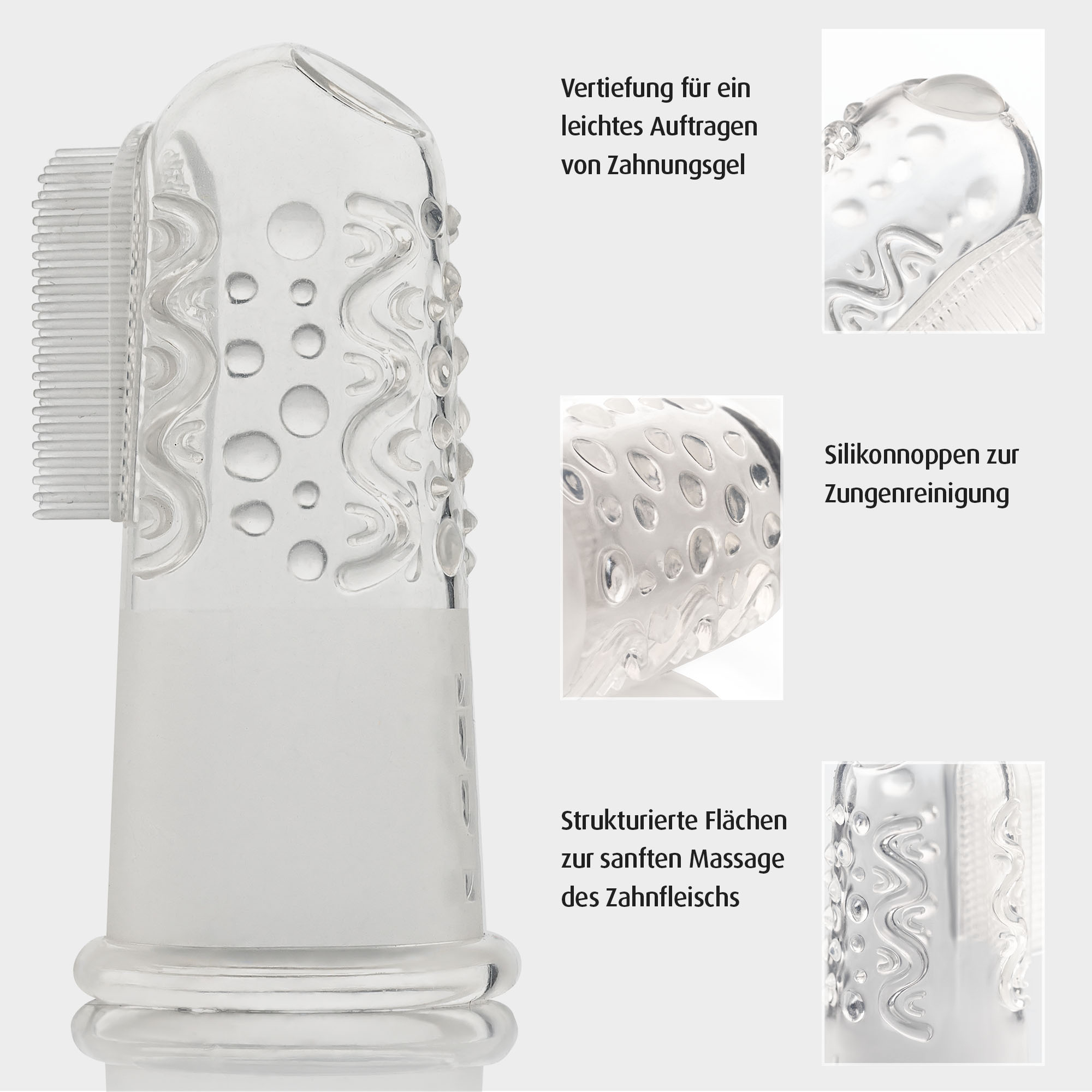 Zahnbürsten, reer, Transparent – Produktansicht