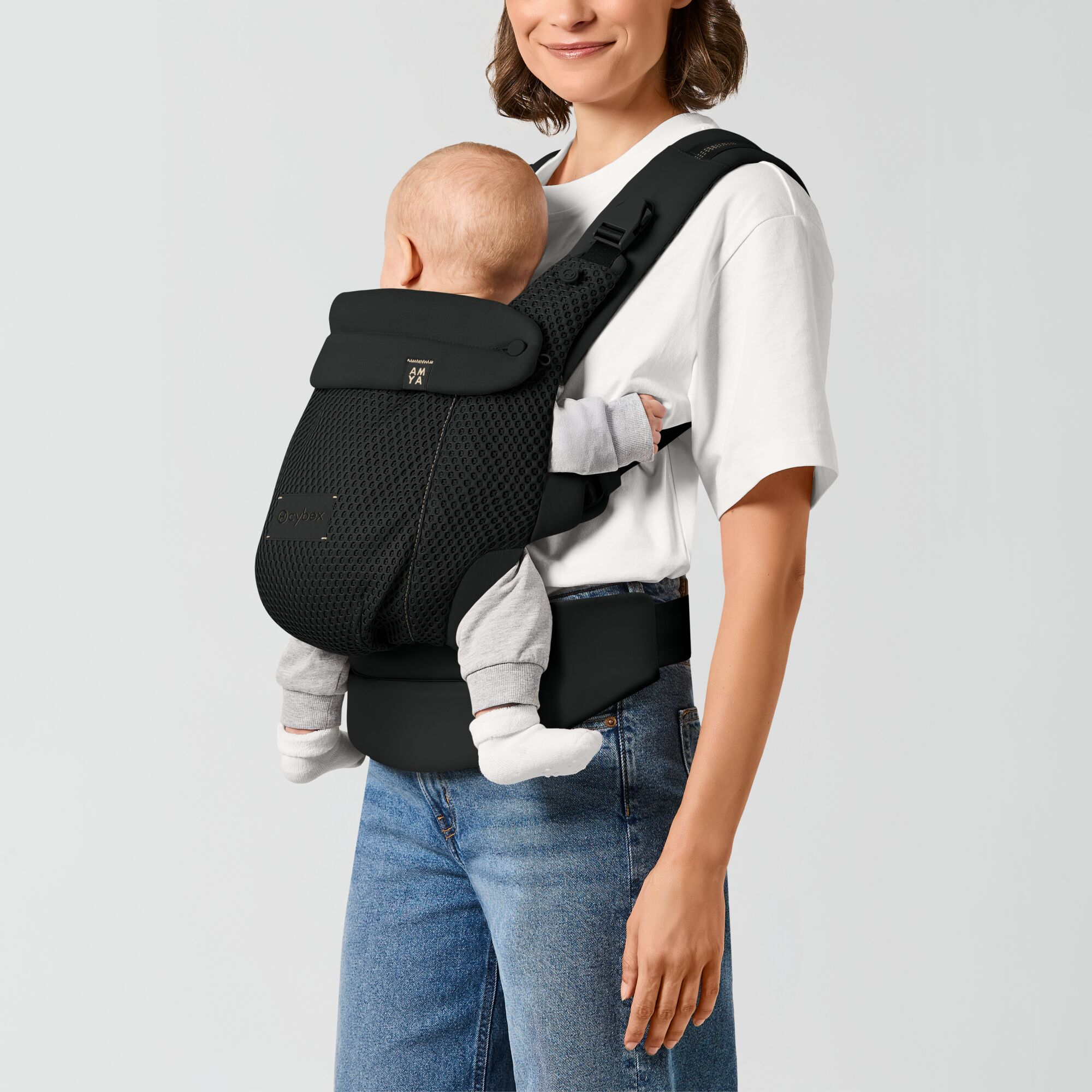 Babytragen, cybex, Schwarz – Besonderheit: vier ergonomische Tragepositionen