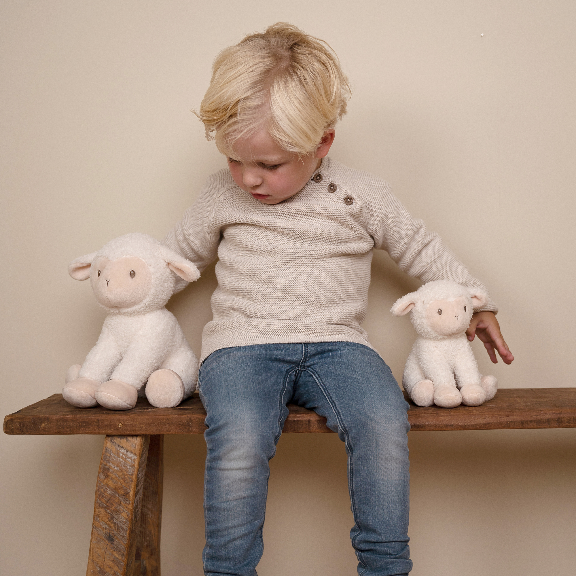 Kuscheltiere, LITTLE DUTCH, Weiß – Besonderheit: aus weichem Material