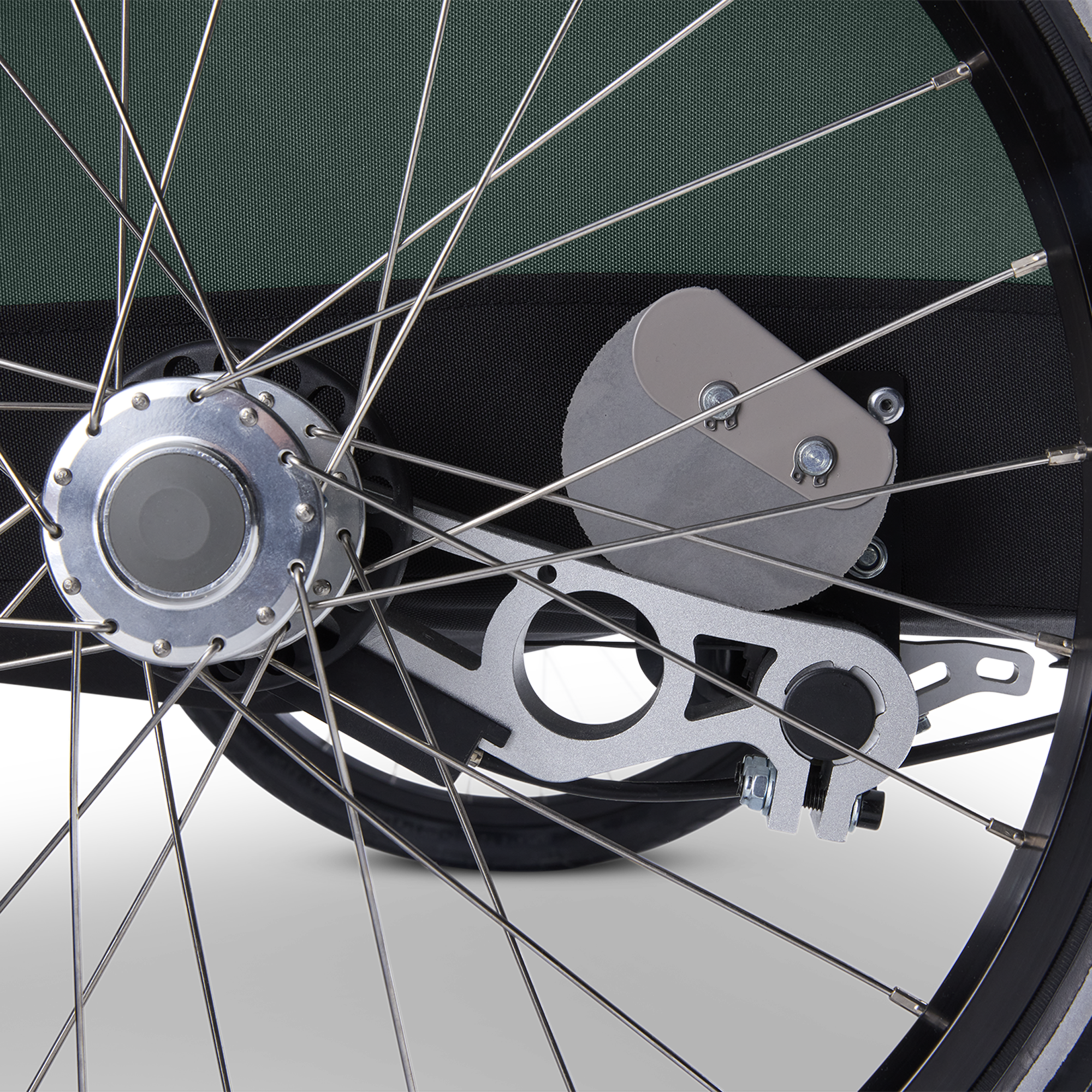 Fahrradanhänger, Croozer, Grün – Produktansicht