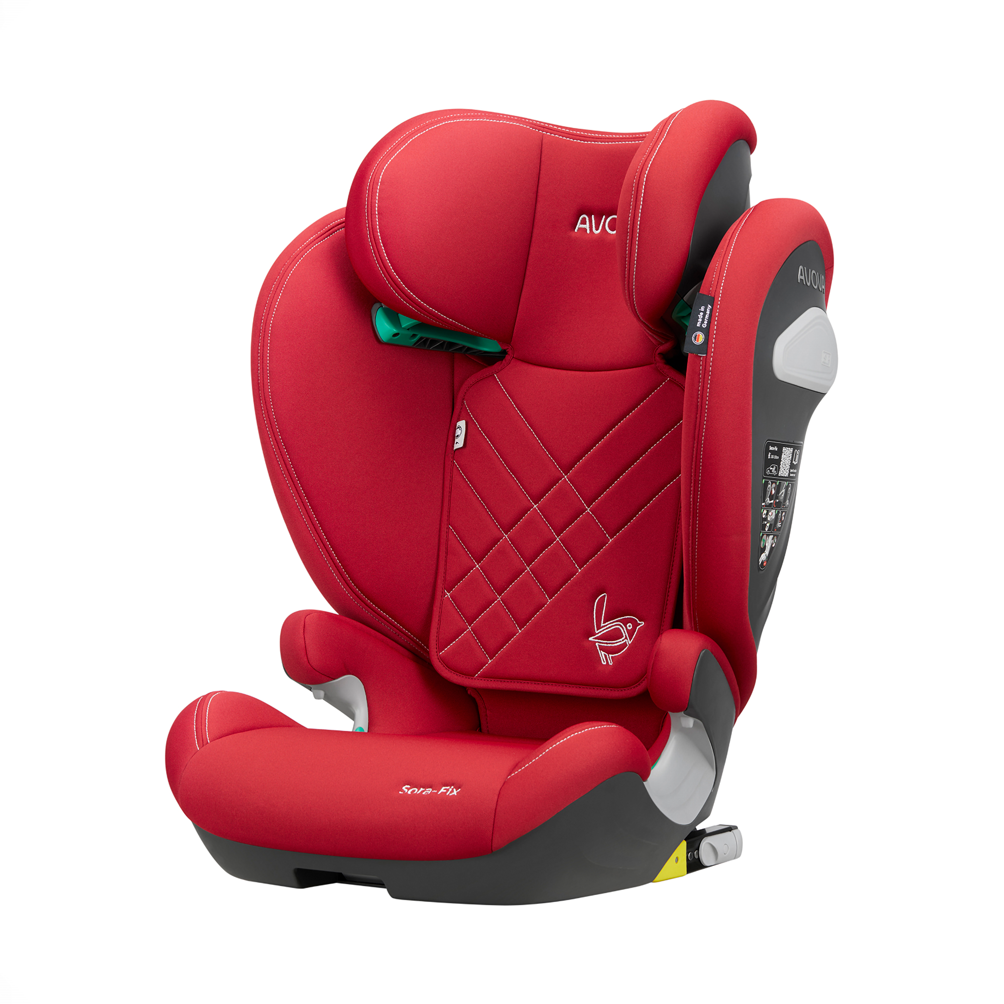Kindersitze 15-36 kg, Gruppe 2/3, AVOVA, Rot – Besonderheit: extra leichter und breiter Sitz