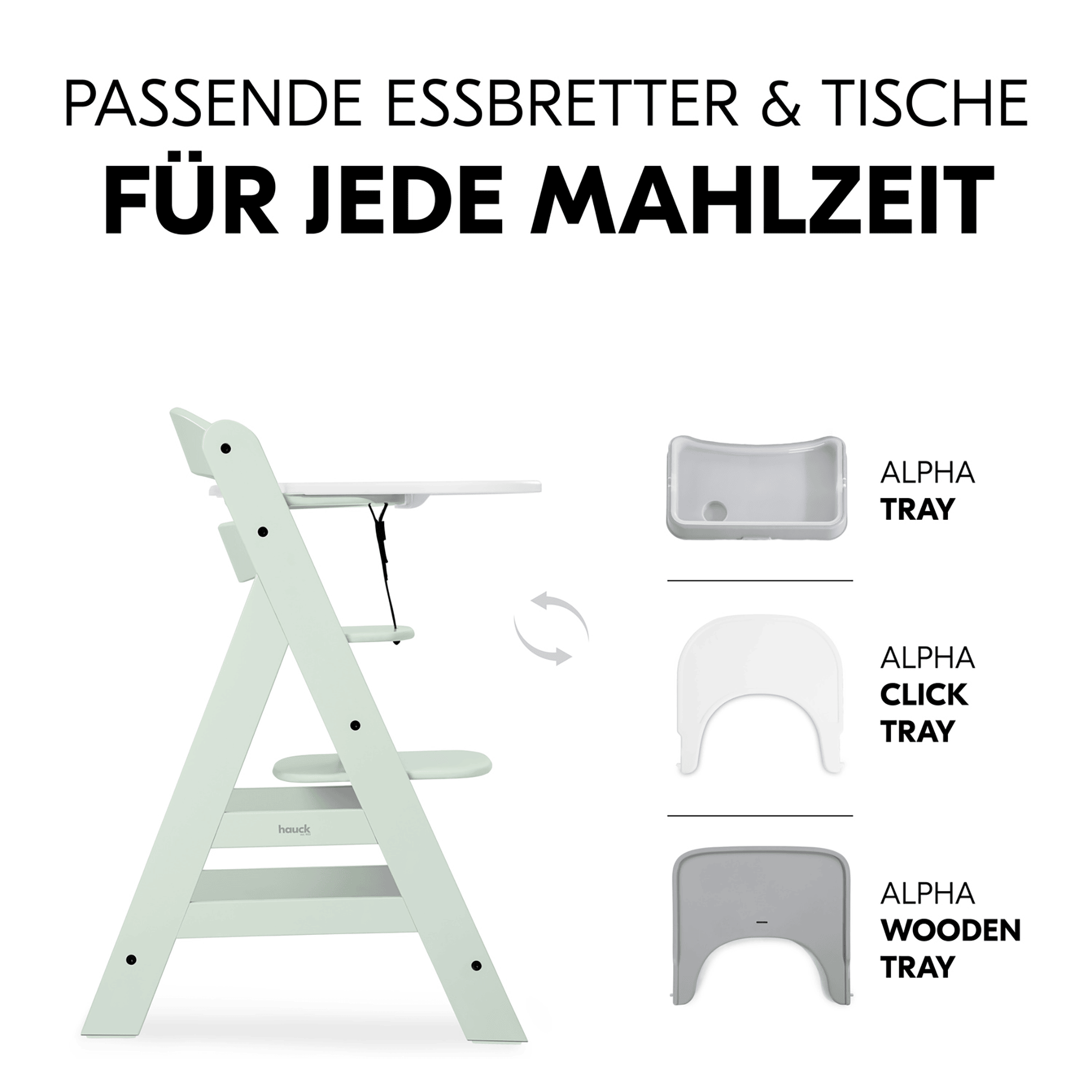 Treppenhochstühle, hauck, Grün – Produktansicht