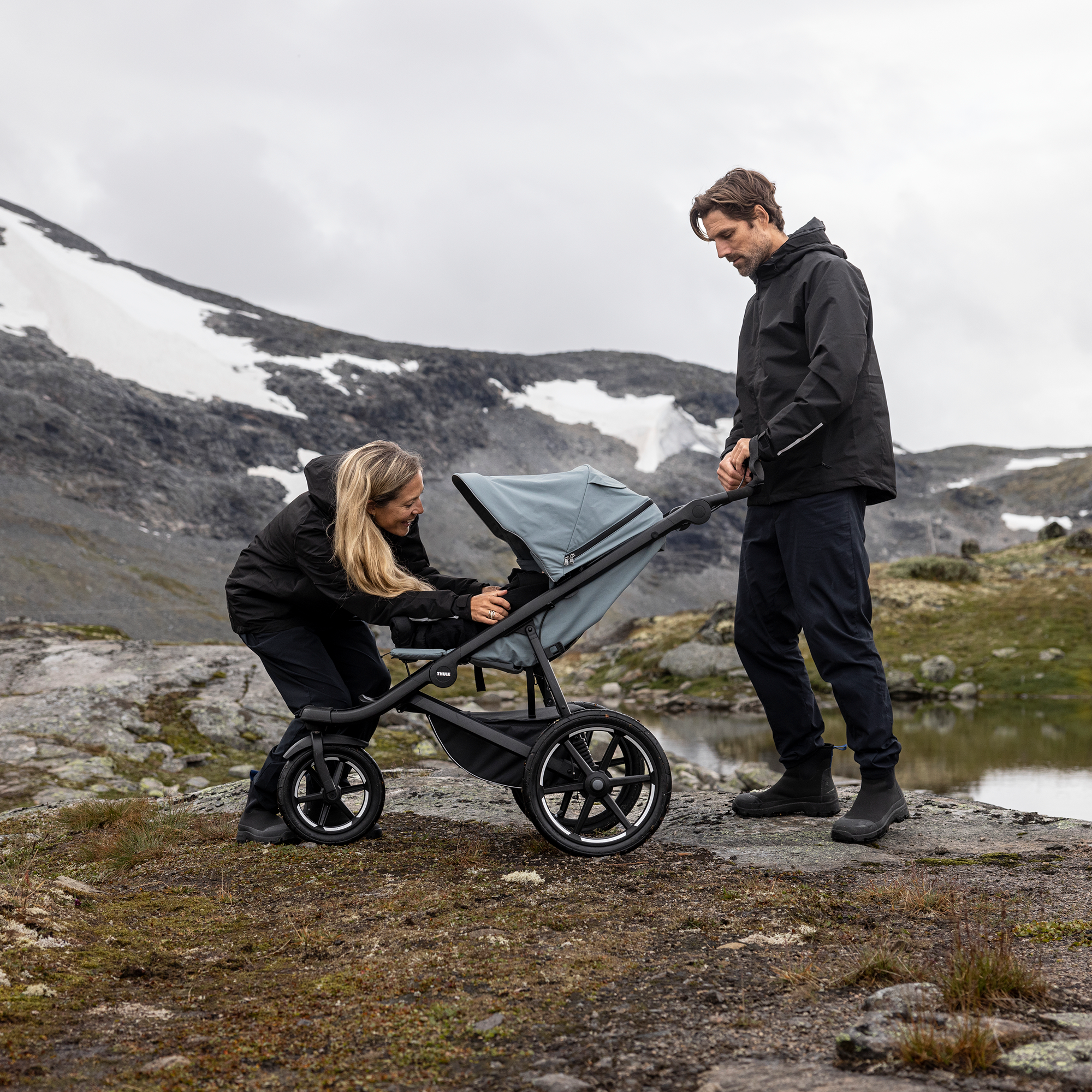Kinderwagen Komplettsets, THULE, Blau – Produktansicht
