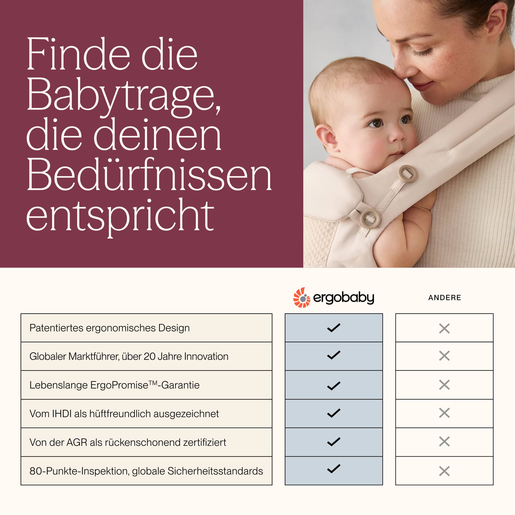 Fullbuckle Tragen, ERGObaby, Grün – Produktansicht