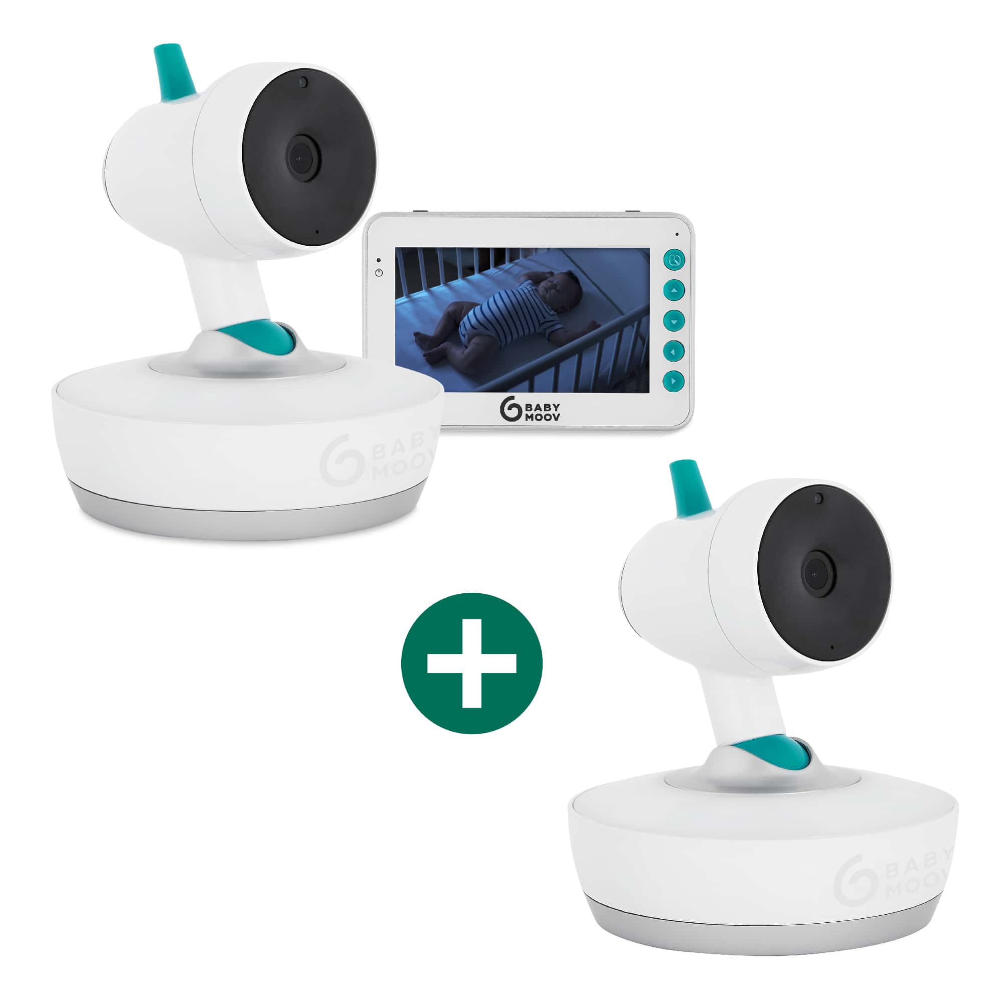 Video Babyphone, babymoov, Weiß – Produktansicht