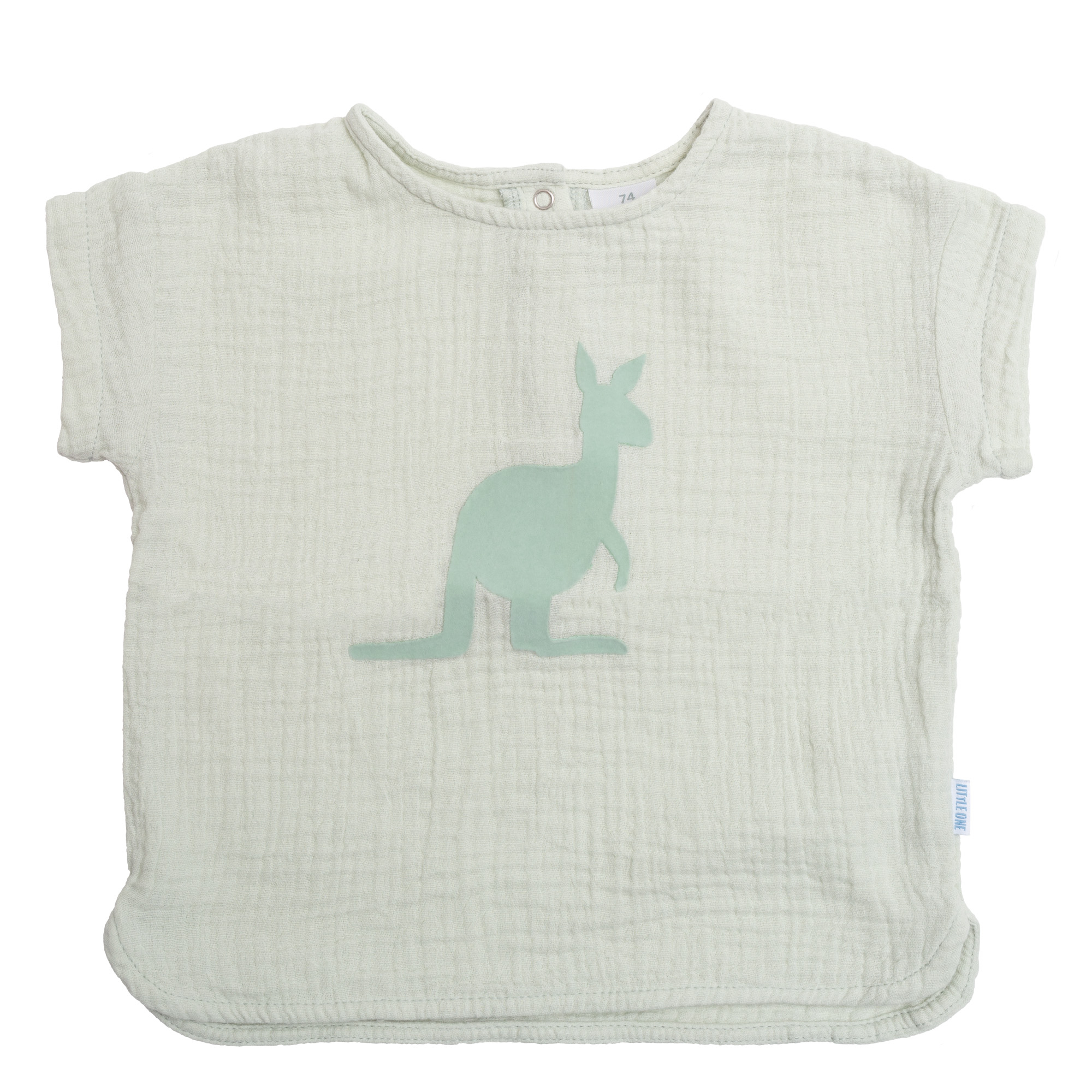 Kurzarmshirts, LITTLE ONE, Grün – Besonderheit: aus 100% Baumwolle