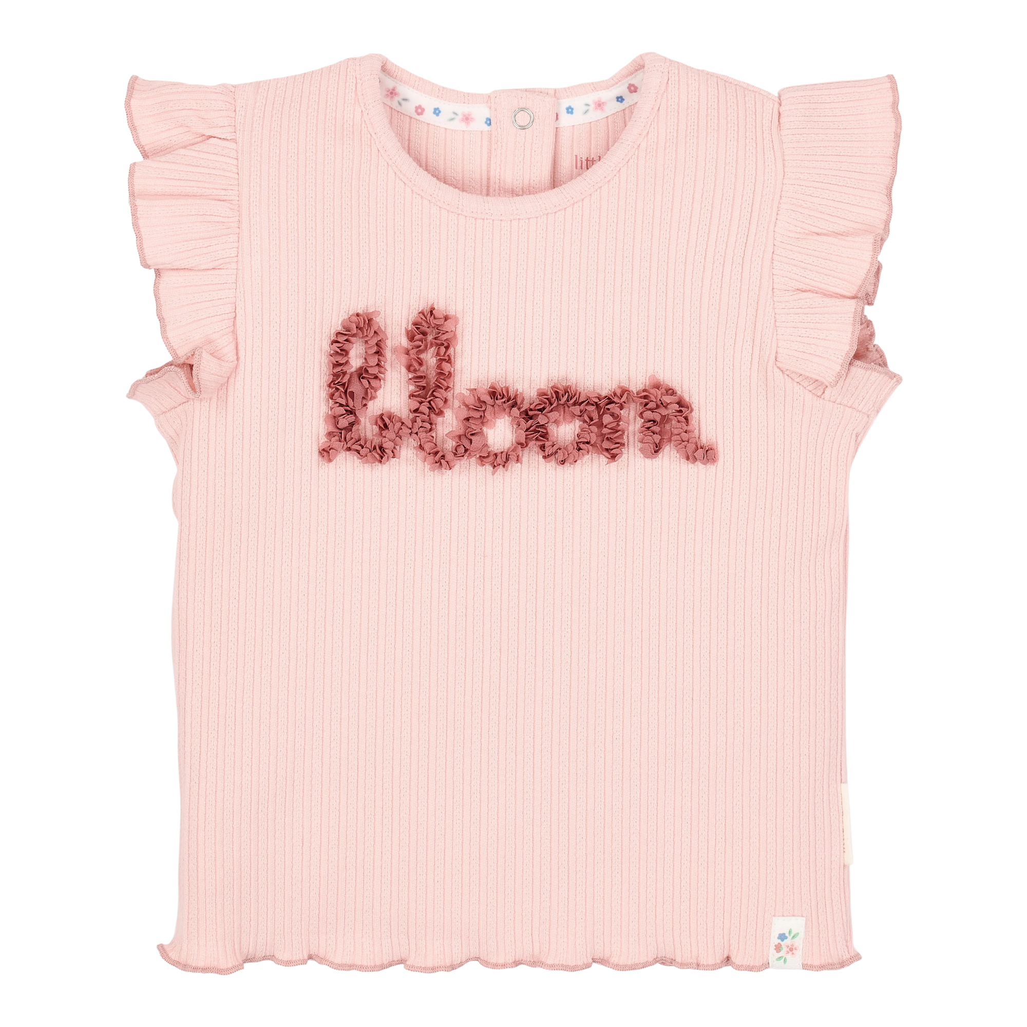 Kurzarmshirts, LITTLE DUTCH, Pink – Besonderheit: aus Baumwolle