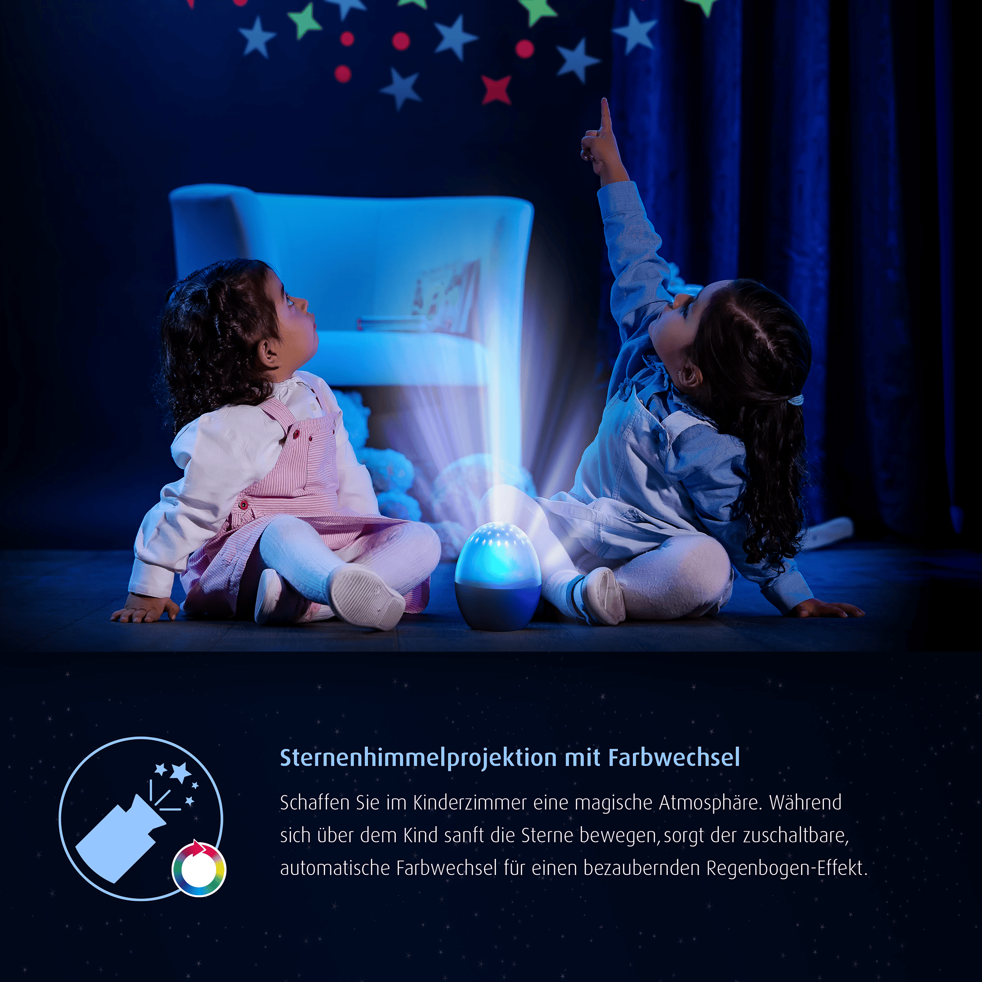 Nachtlichter, reer, Weiß – Produktansicht