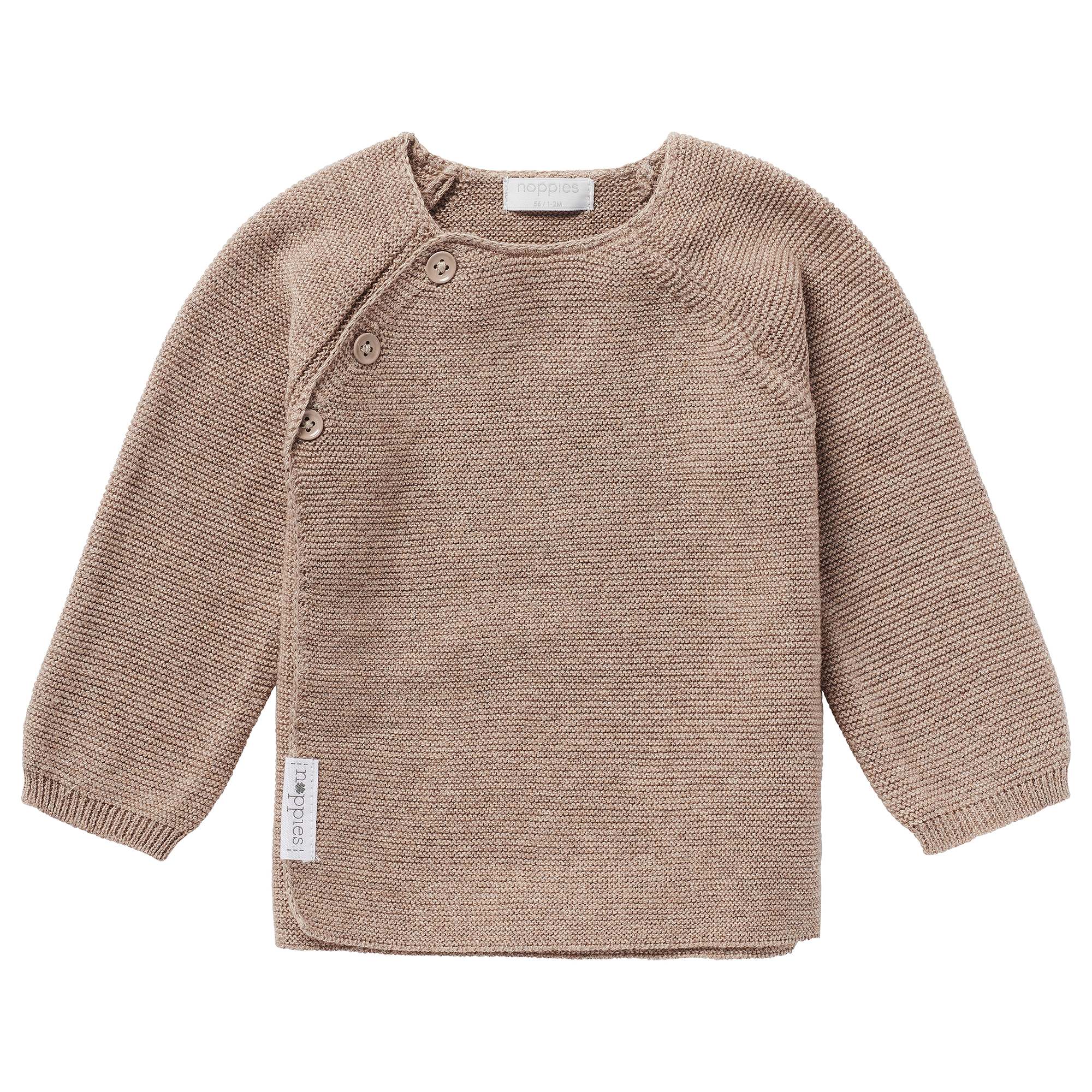 Sweat-, Fleece- & Strickjacken, noppies, Beige – Besonderheit: aus 100% Bio-Baumwolle