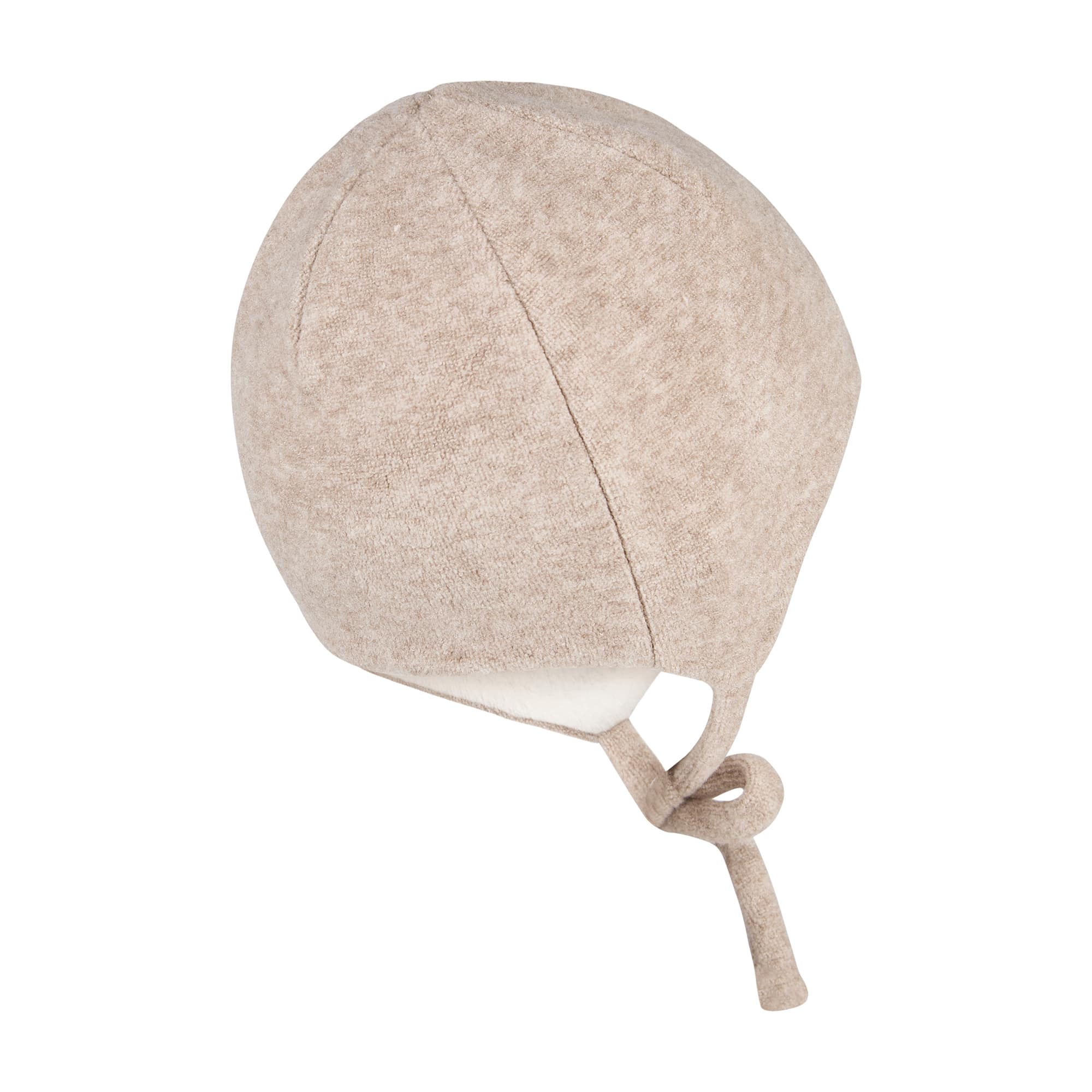 Beanie Mützen, Sterntaler, Braun – Besonderheit: mit Ohrenklappen und Bindeband