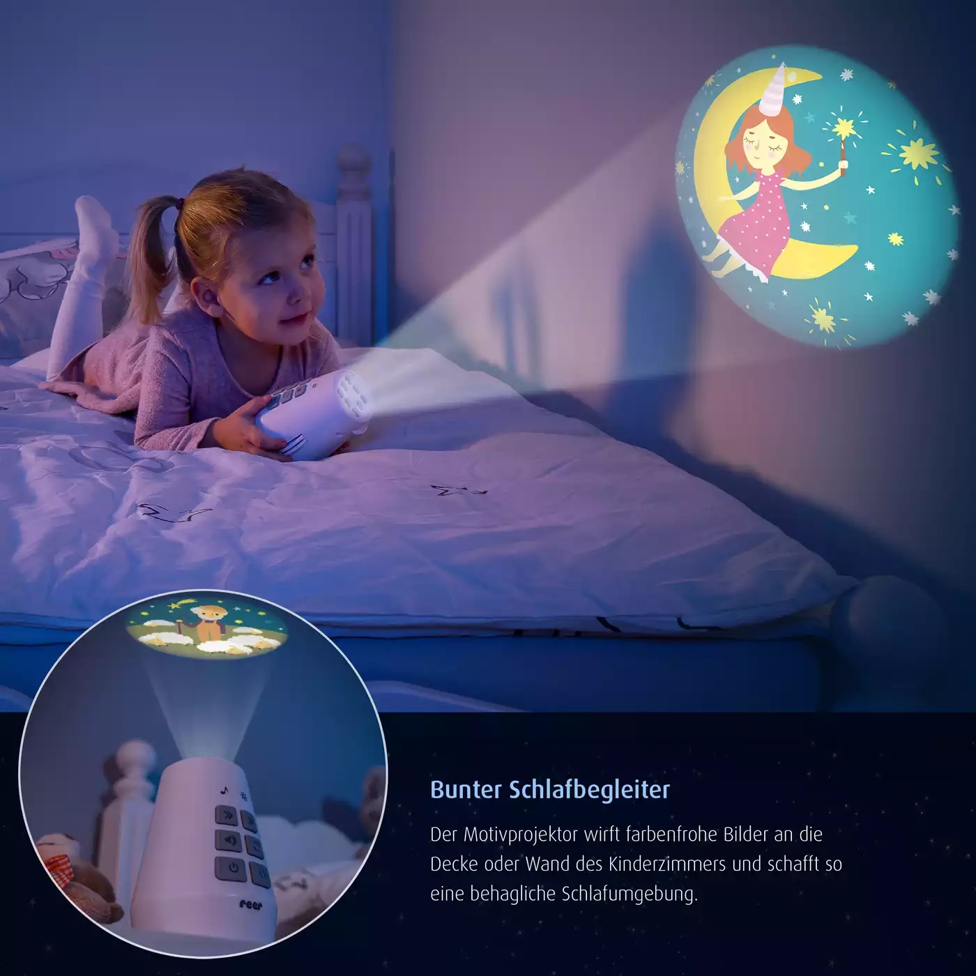 Nachtlichter, reer, Weiß – Produktansicht
