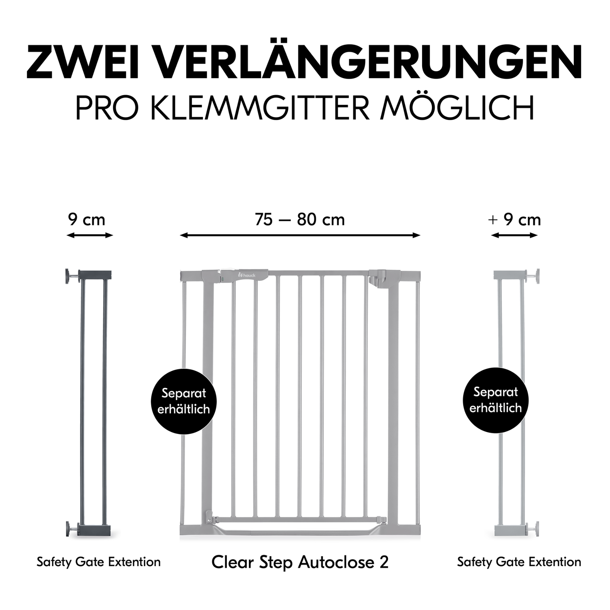 Tür- & Treppenschutzgitter, hauck, Grau – Produktansicht