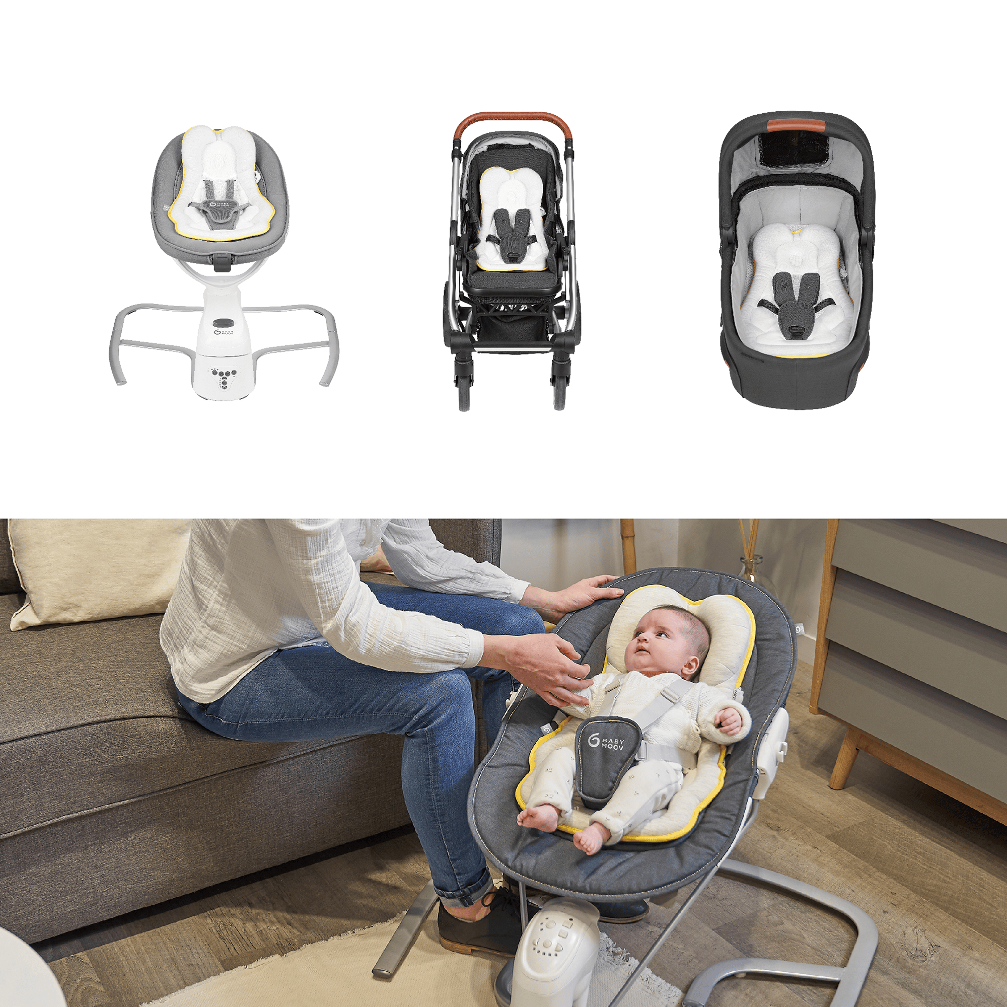 Komfortkissen, babymoov, Grau – Produktansicht