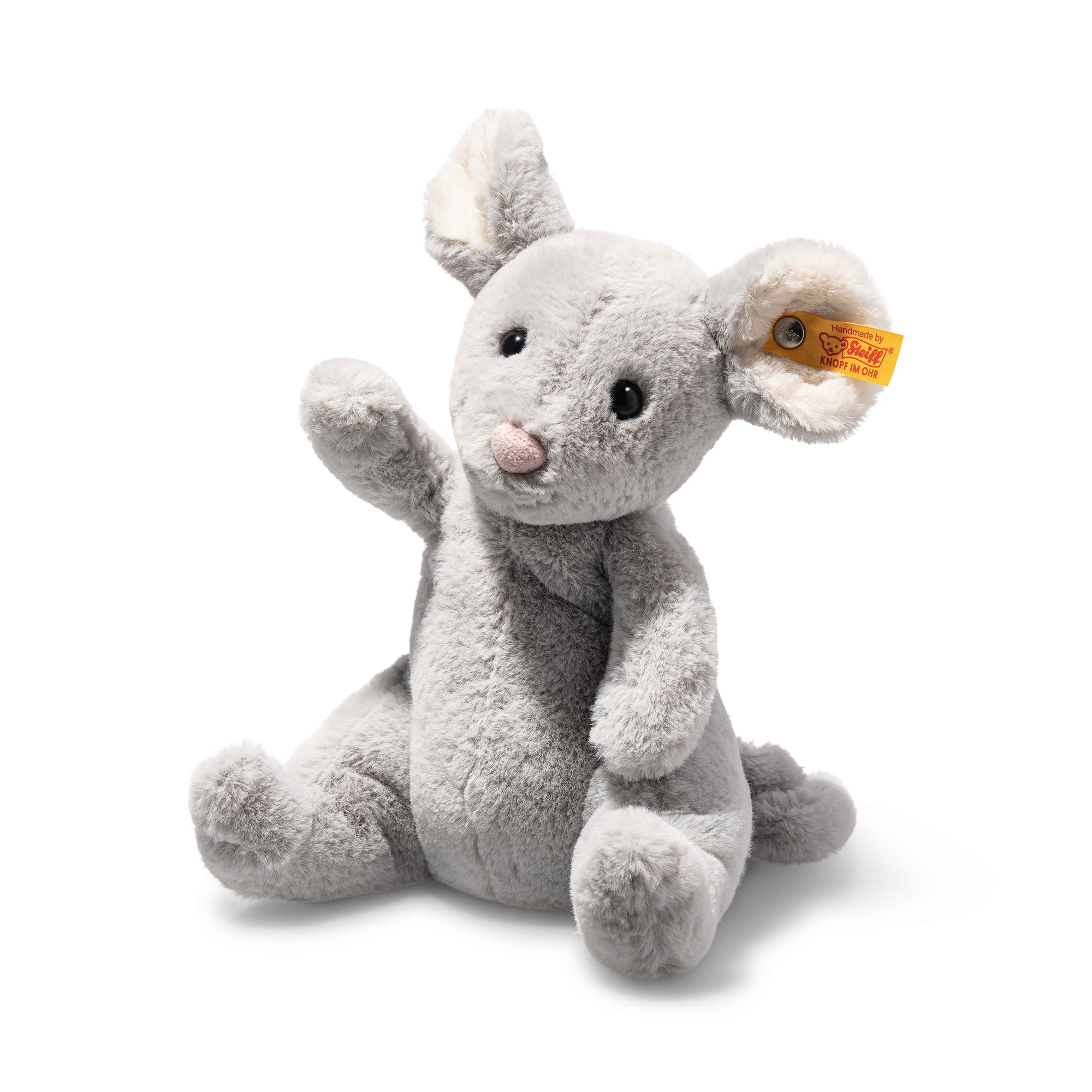 Kuscheltiere, Steiff, Grau – Besonderheit: Maus zum Kuscheln und Spielen