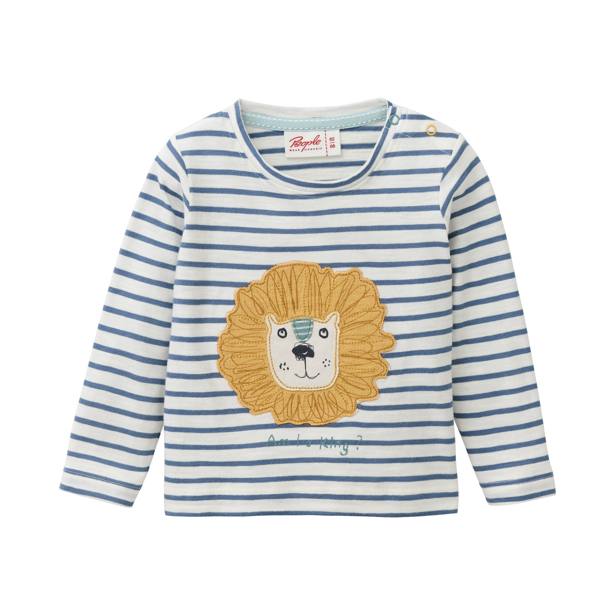 Langarmshirts, People Wear Organic, Blau – Besonderheit: aus 100% Bio-Baumwolle