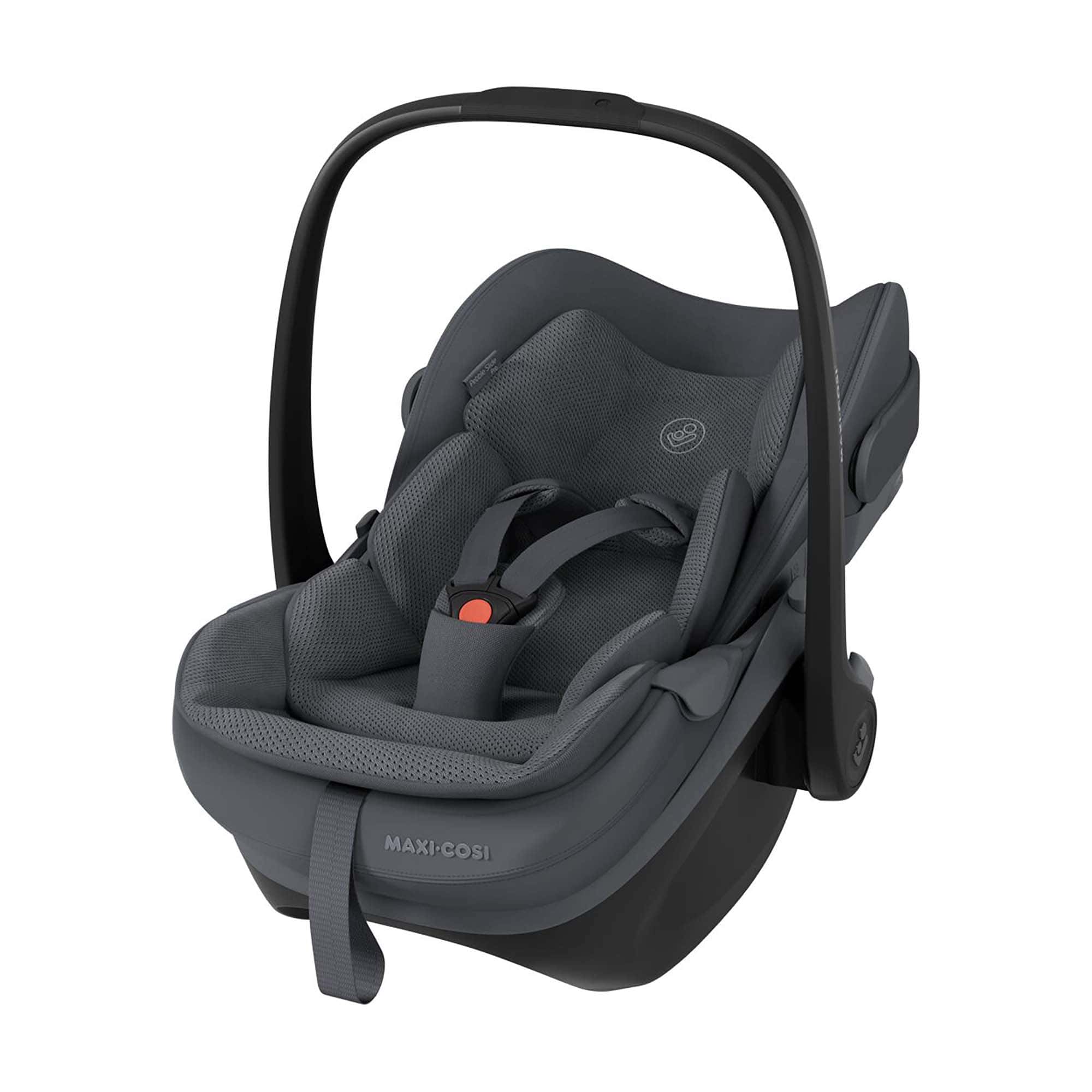 Babyschalen 0-13 kg, Gruppe 0+, MAXI-COSI Premium, Schwarz – Besonderheit: in Kombination mit der Family Fix Slide Pro Easy in, easy out mit SLIDETECH®2