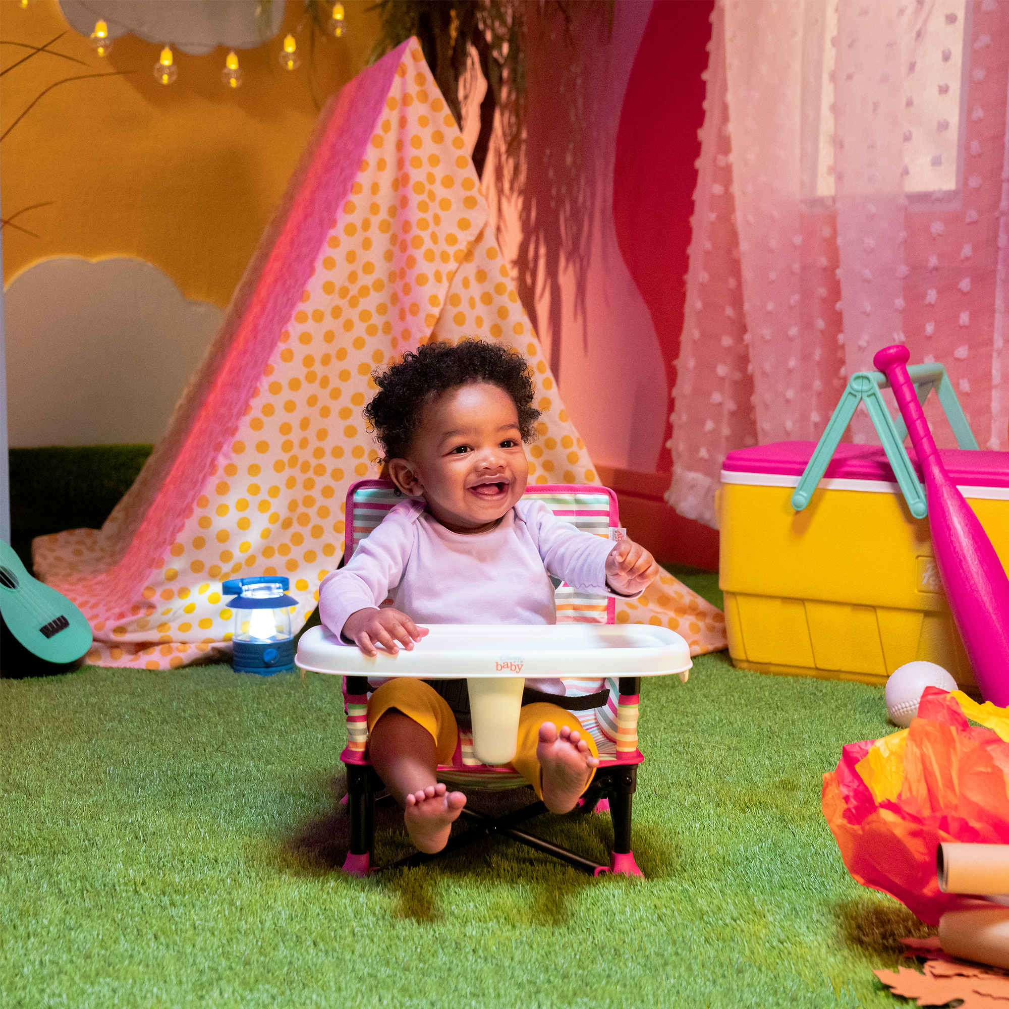 Reisehochstühle, BrightStarts, Pink – Produktansicht