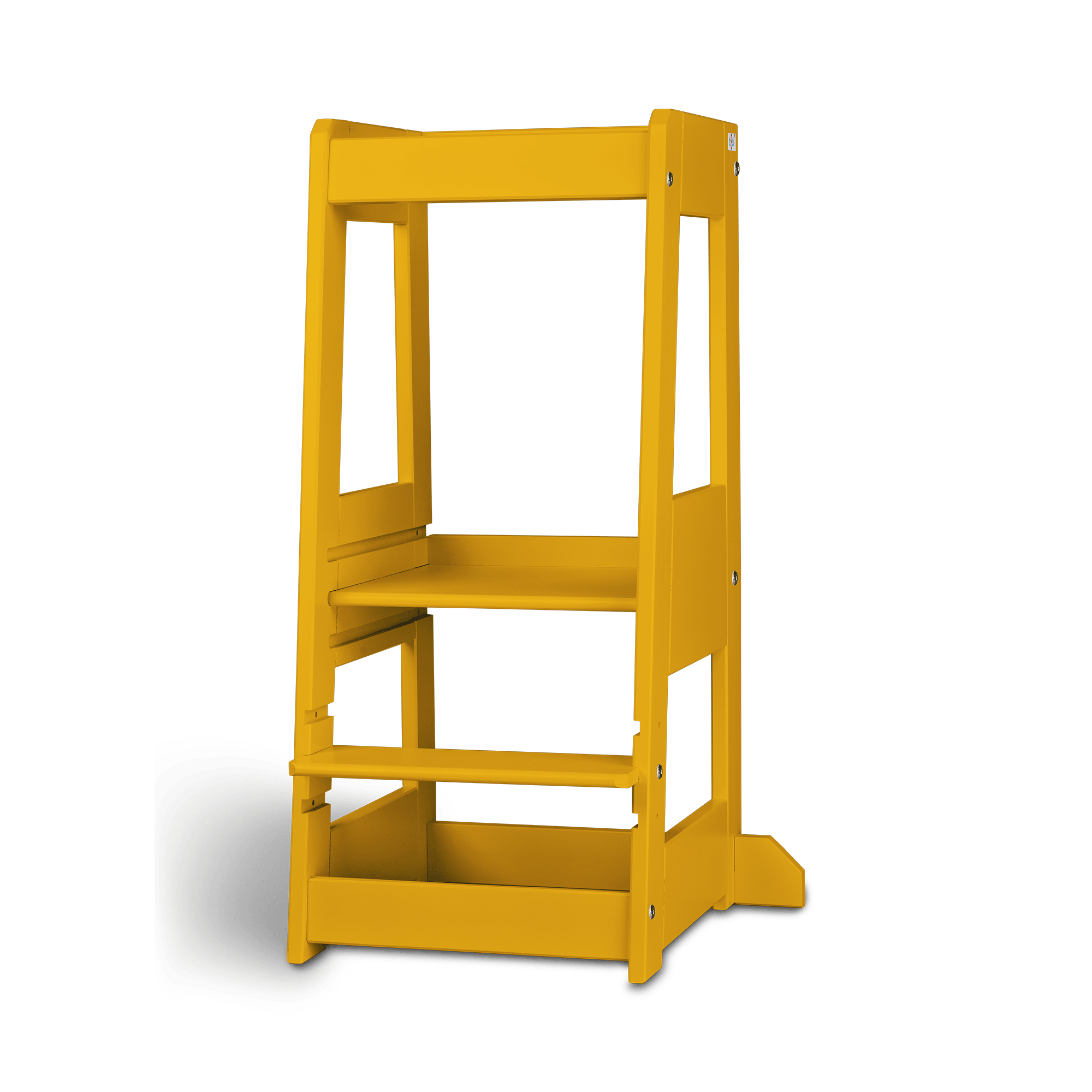 Lerntürme, tiSsi, Gelb – Besonderheit: höhenverstellbares Stand- und Fußbrett
