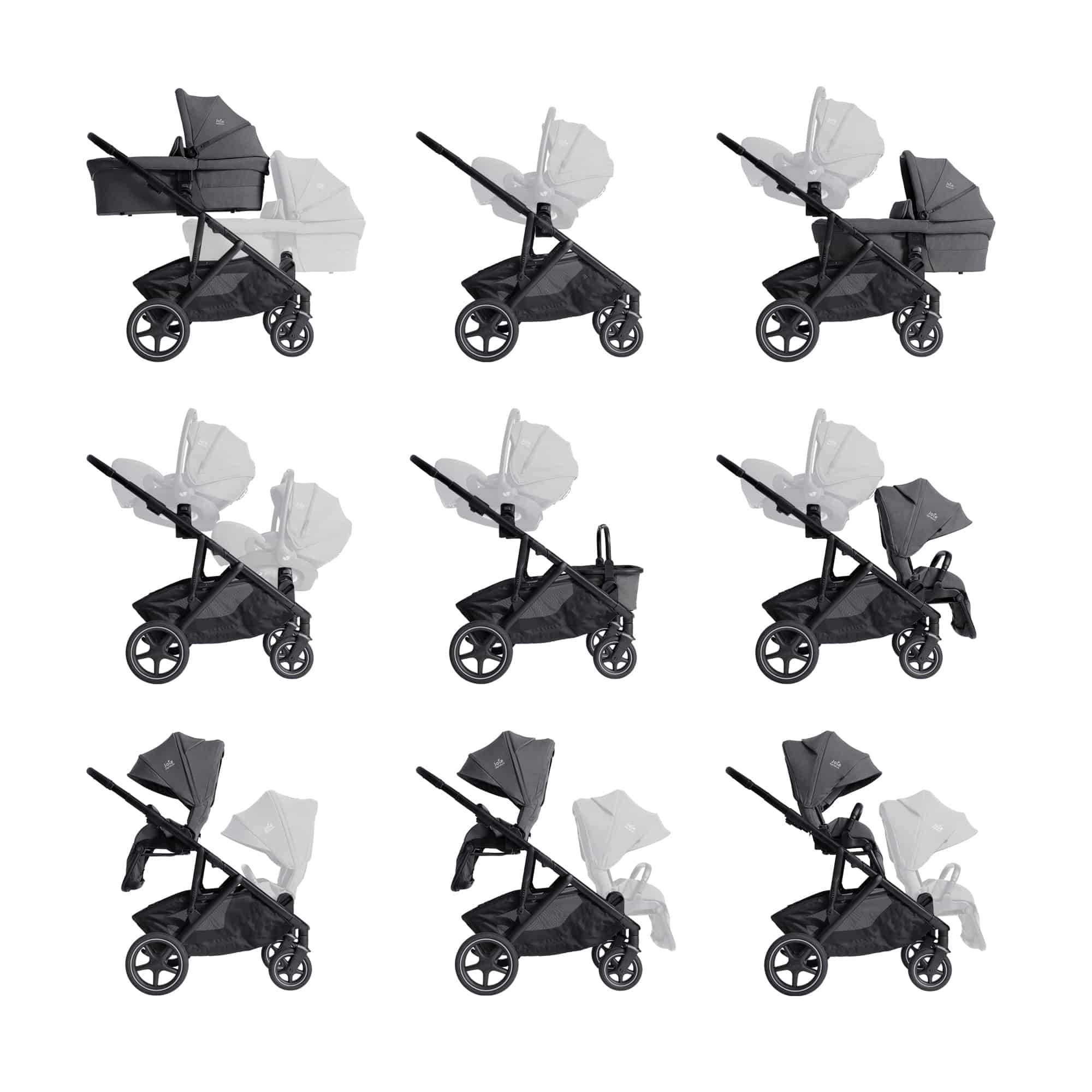 Kombi-Kinderwagen, Joie signature, Braun – Produktansicht