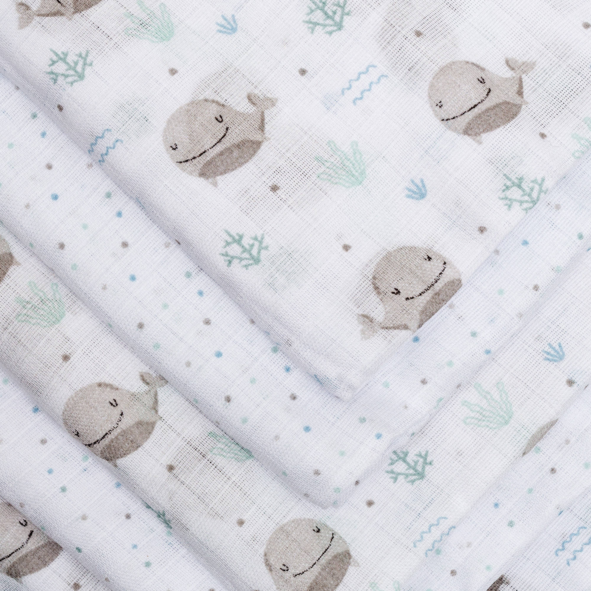 Mullwindeln, LITTLE ONE, Weiß – Produktansicht