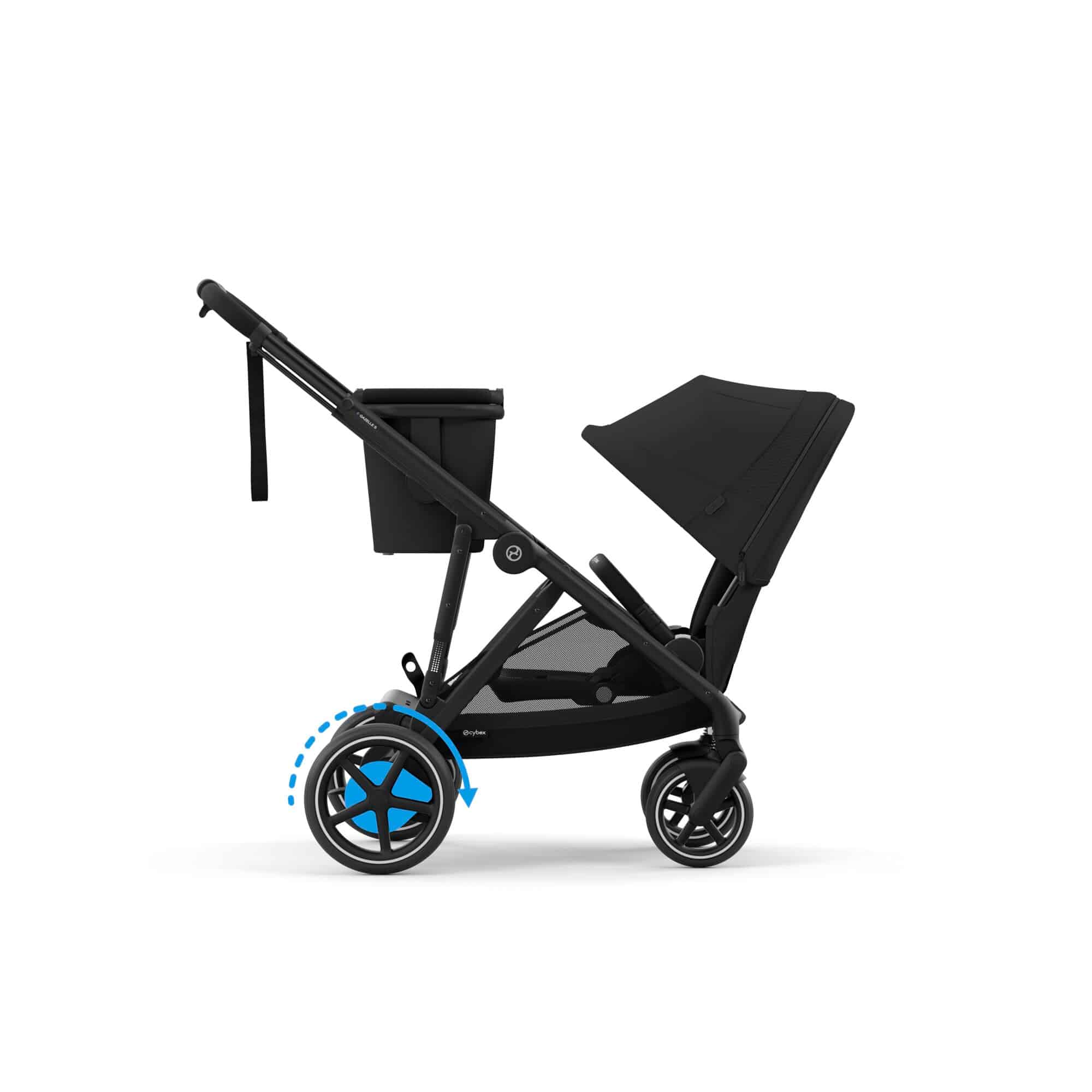 Kombi-Kinderwagen, cybex PLATINUM, Schwarz – Produktansicht
