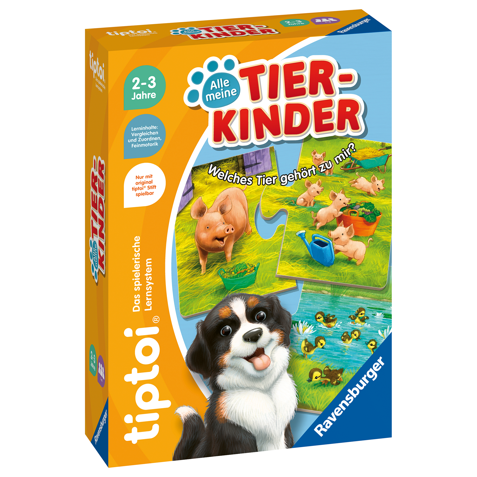 Puzzle, Tiptoi, Mehrfarbig – Besonderheit: 9 Tier-Puzzlepaare