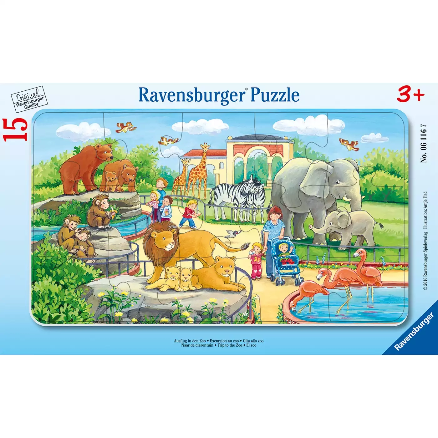 Kinderpuzzle Ausflug in den Zoo Ravensburger 2000574458700 3