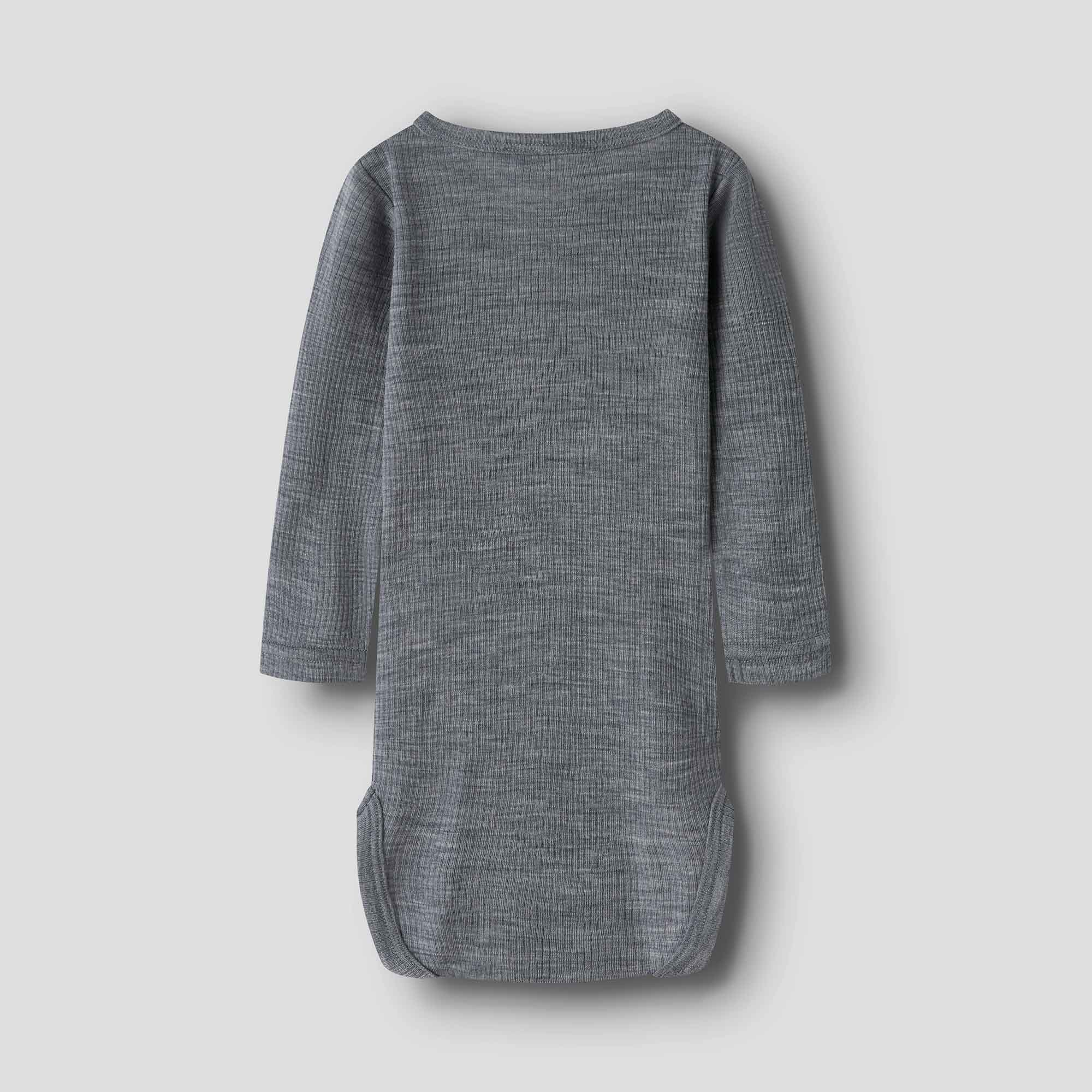 Langarmbodys, name it, Grau – Produktansicht