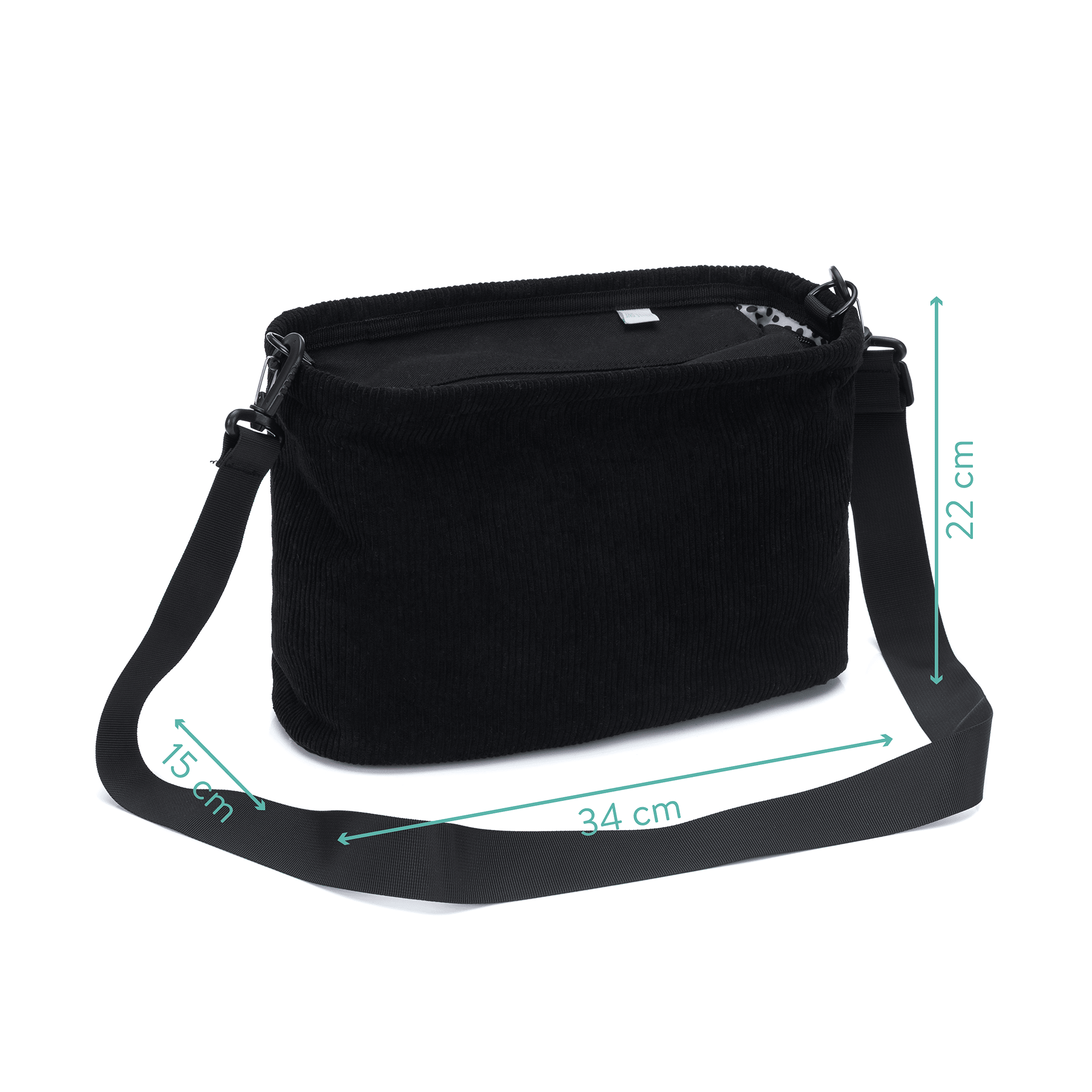 Wickeltaschen, LITTLE ONE, Schwarz – Produktansicht