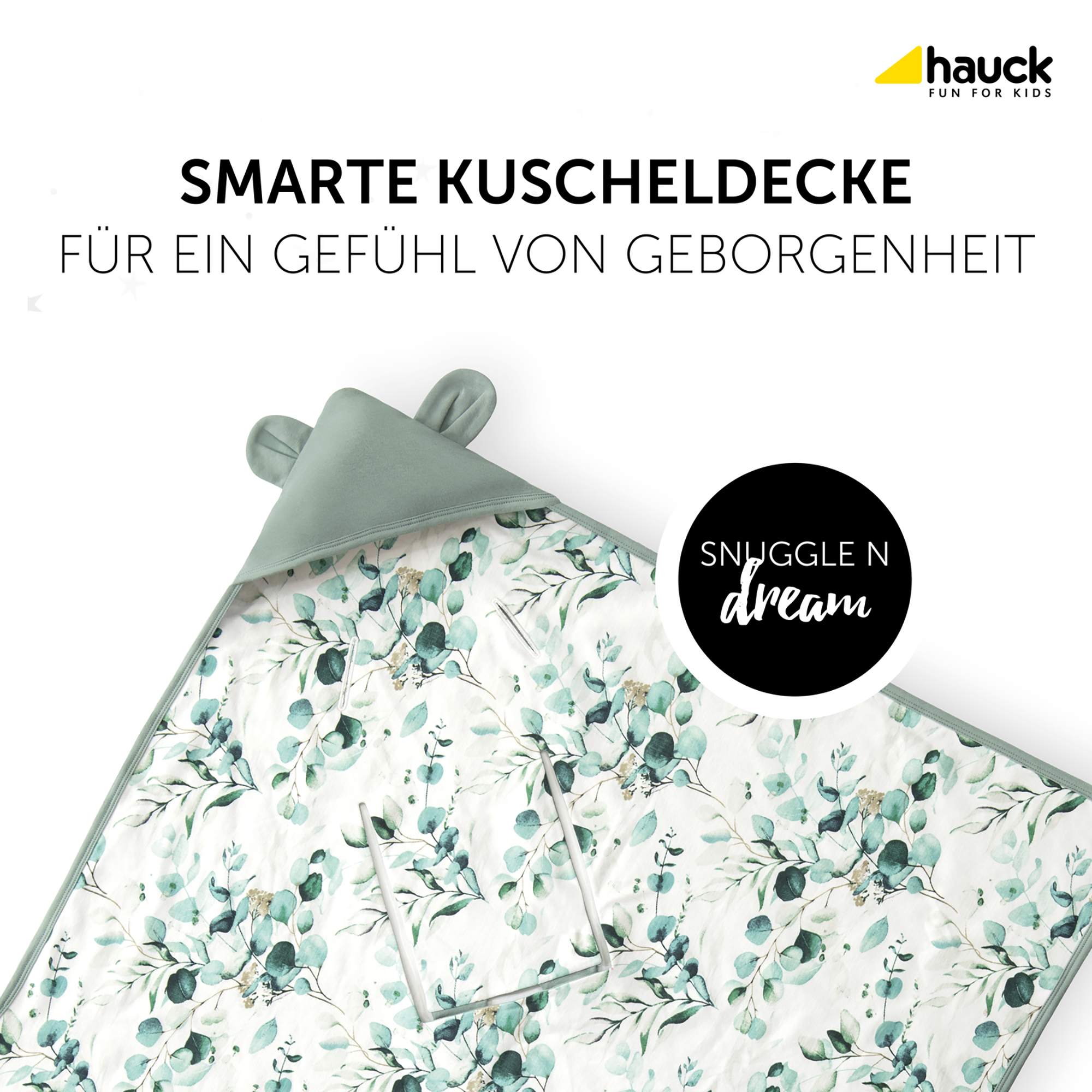 Einschlagdecken & Decken, hauck, Grün – Produktansicht