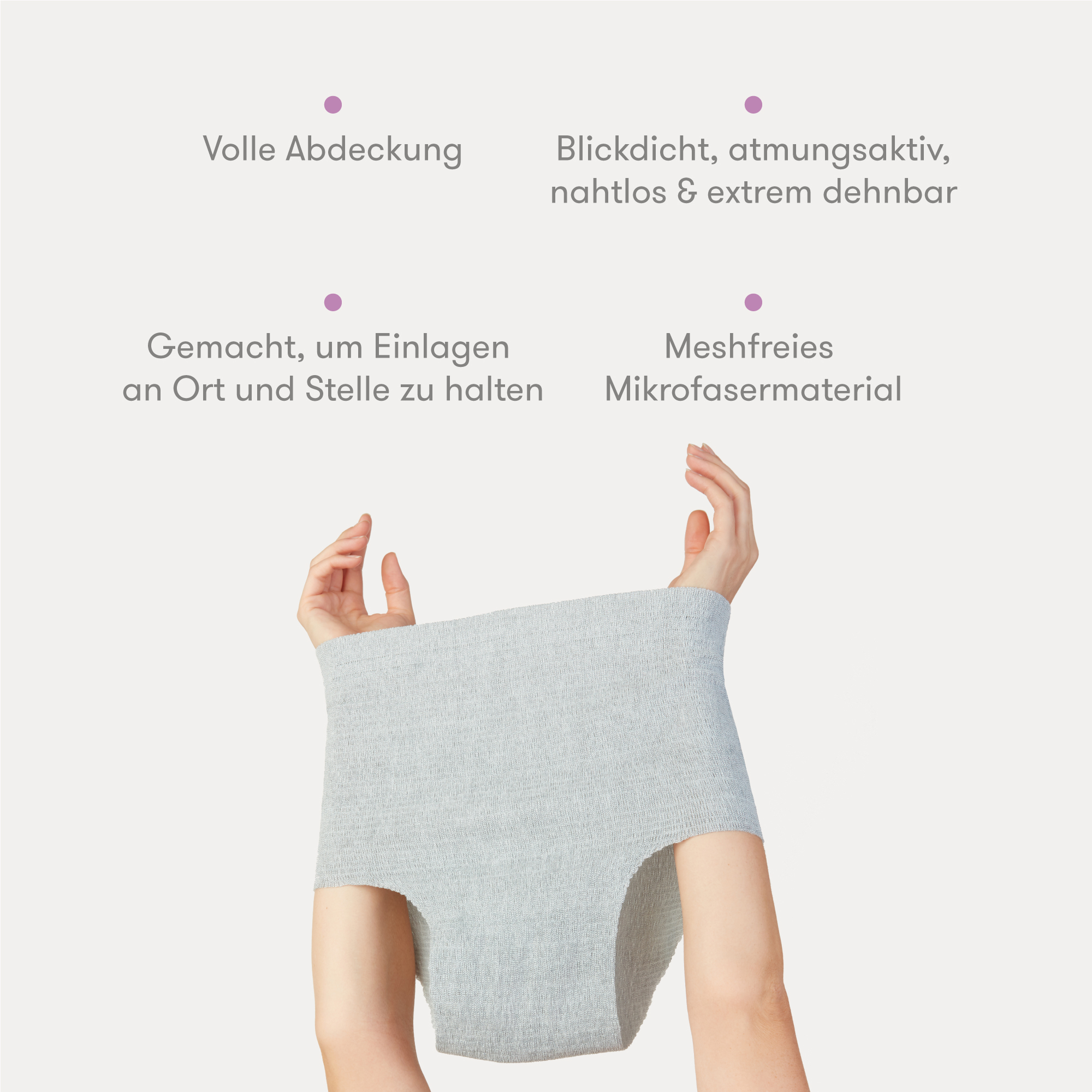 Unterwäsche, Frida mom, Grau – Produktansicht