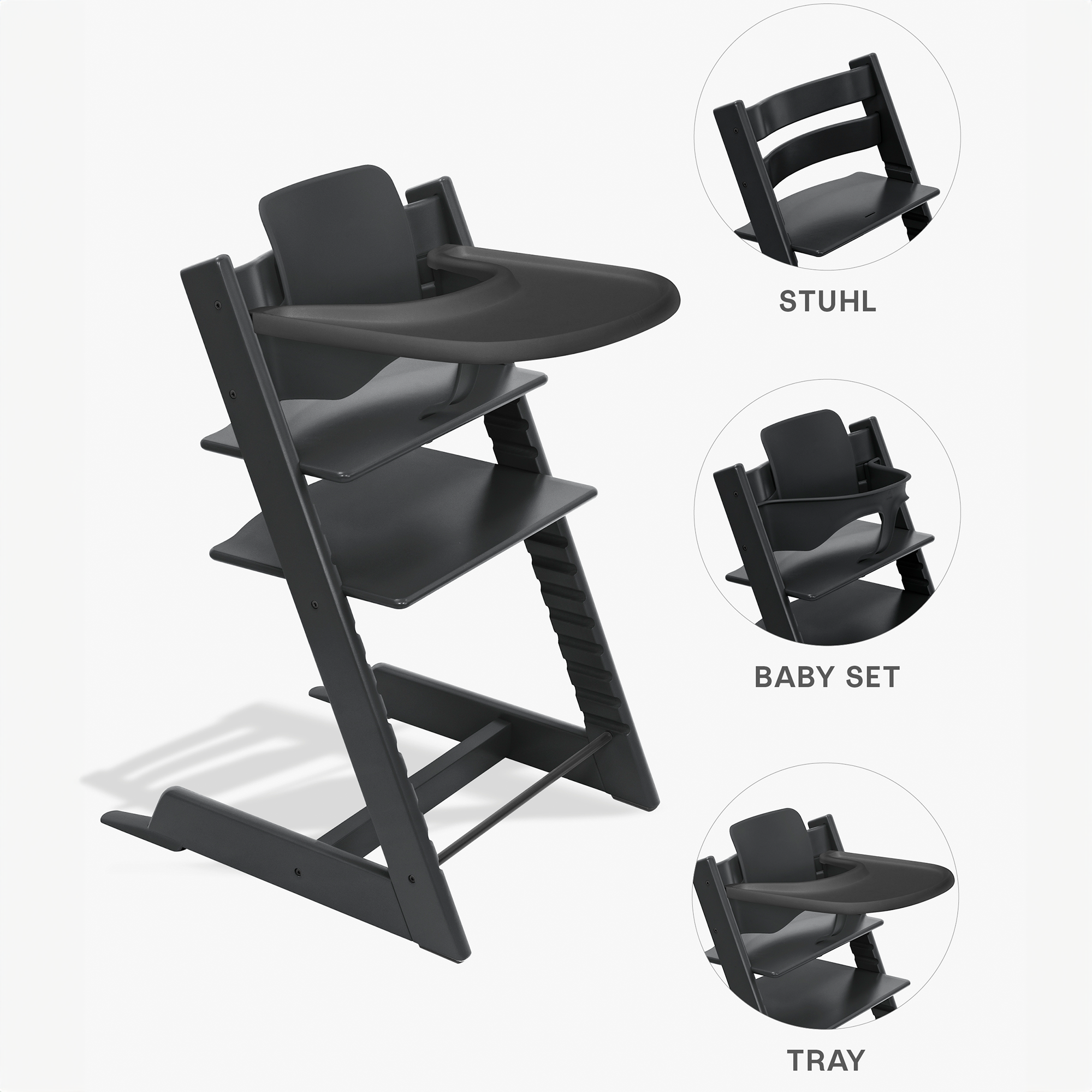 Hochstuhl Zubehör, STOKKE, Schwarz – Produktansicht