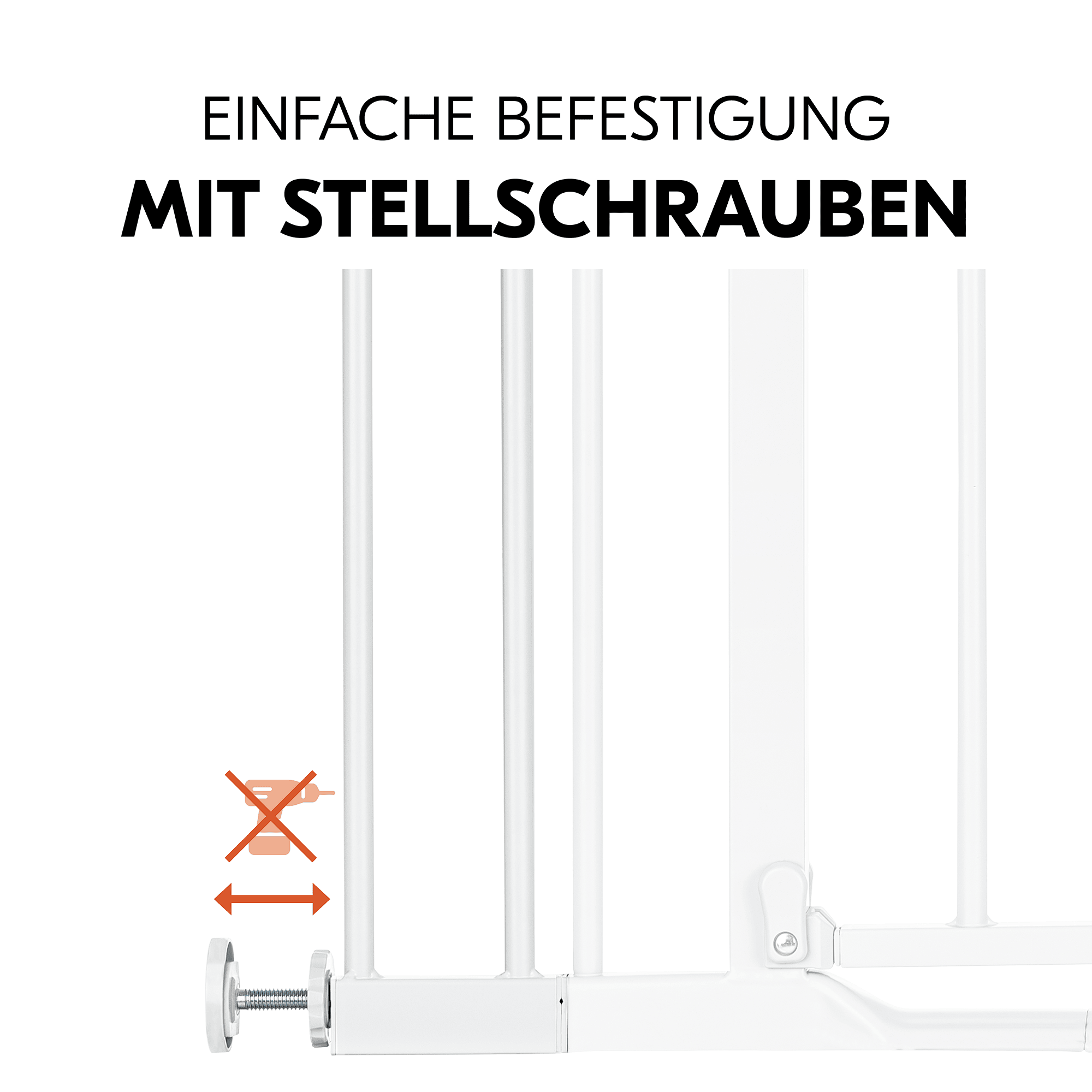 Tür- & Treppenschutzgitter, hauck, Weiß – Produktansicht